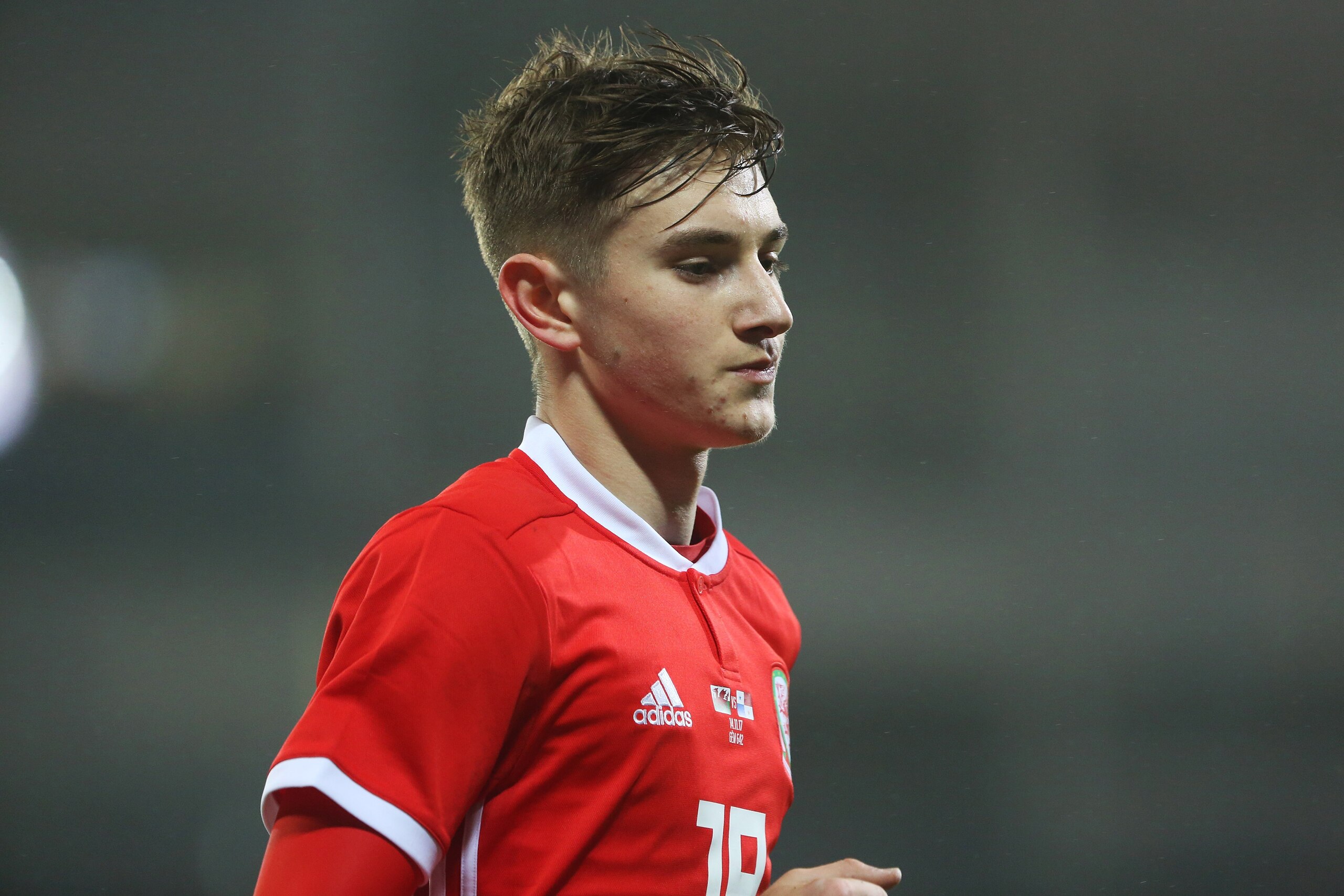 CARDIFF, WALES - NOVEMBER 14: David Brooks of Wales during the International Friendly match between Wales and Panama at The Cardiff City Stadium on November 14, 2017 in Cardiff, Wales. (Photo by Athena Pictures/Getty Images)