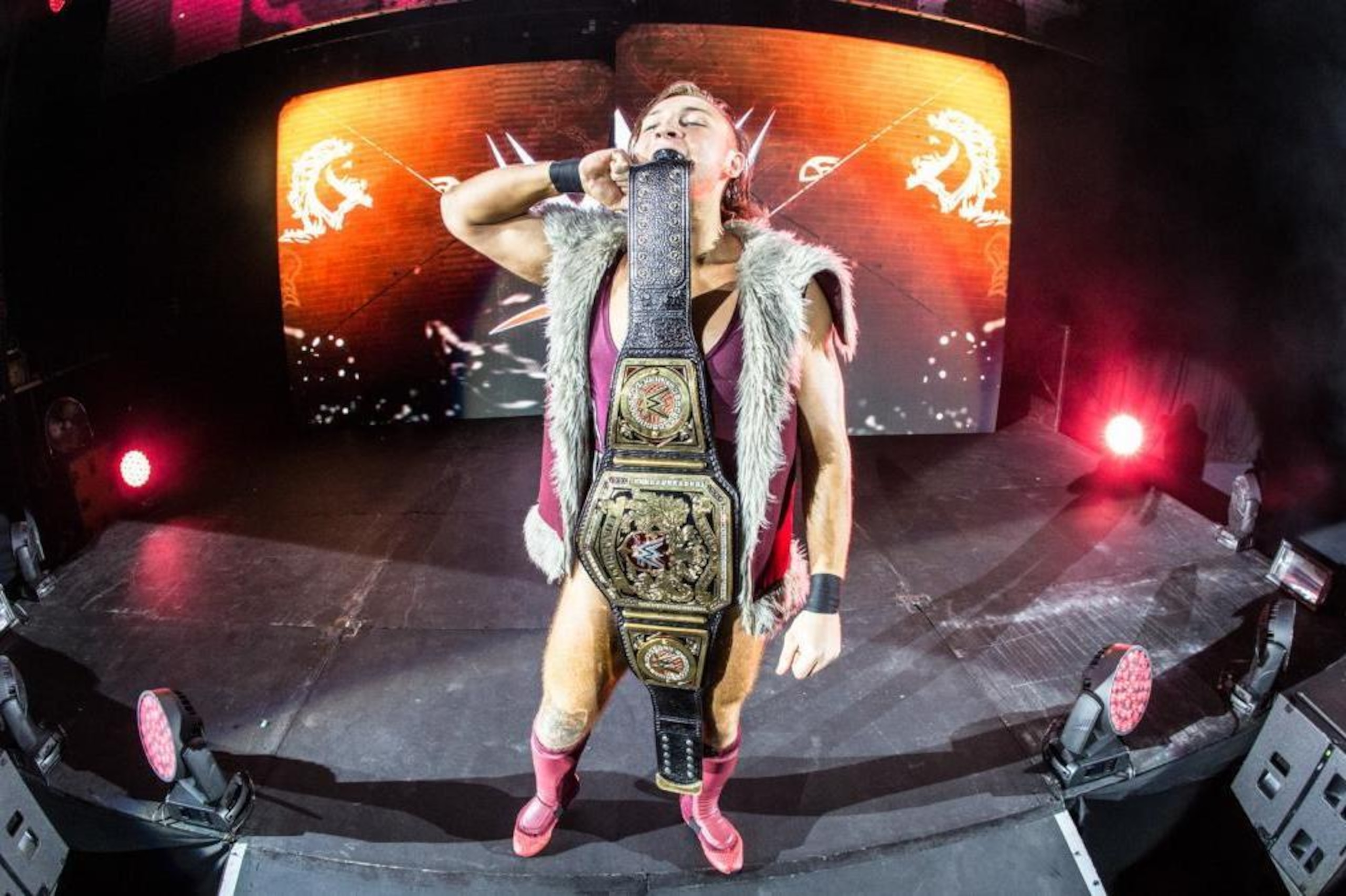 Pete Dunne at a WWE live event in Birmingham, England. Pete Dunne at a WWE live event in Birmingham, England.