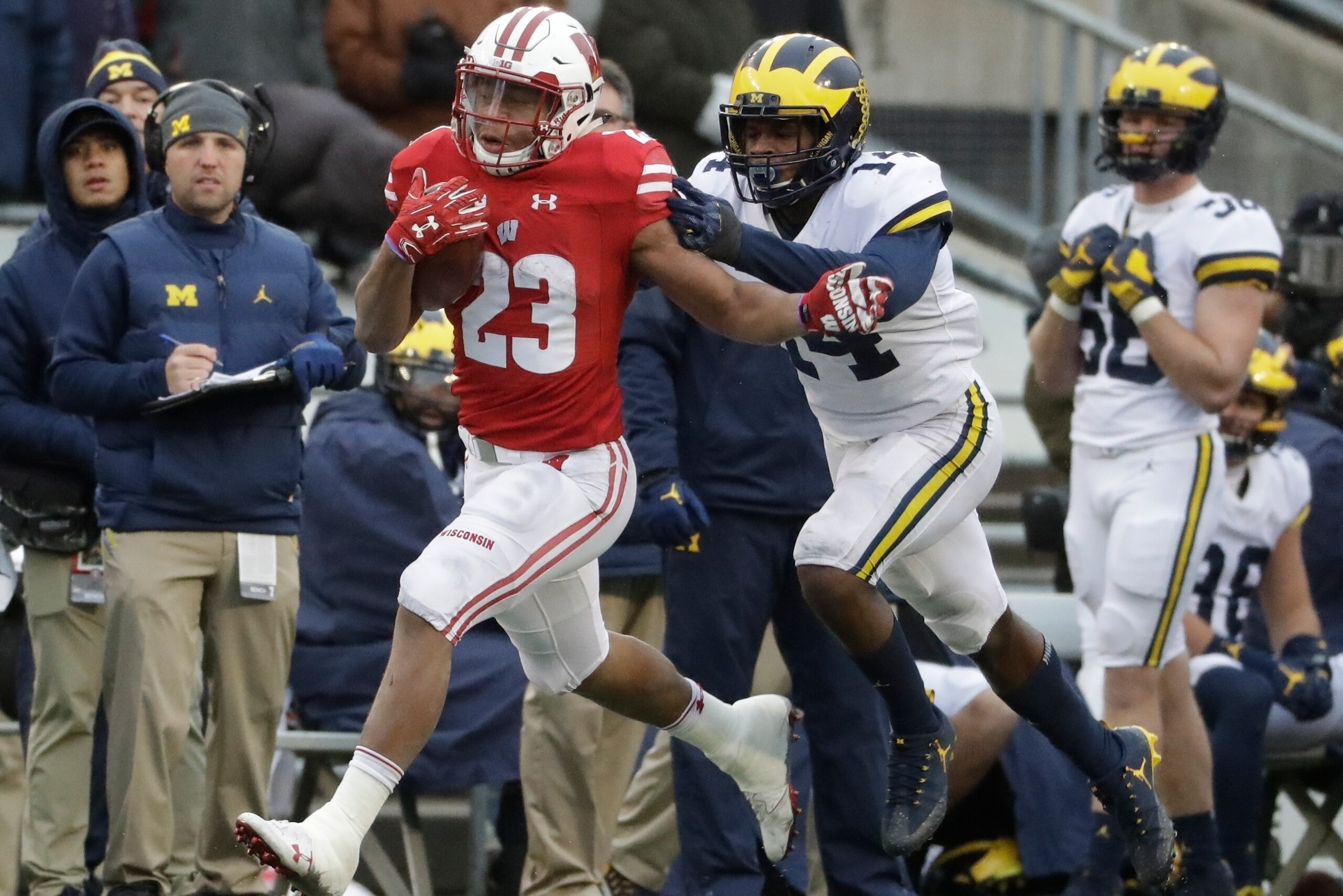 Wisconsin running back Jonathan Taylor.
