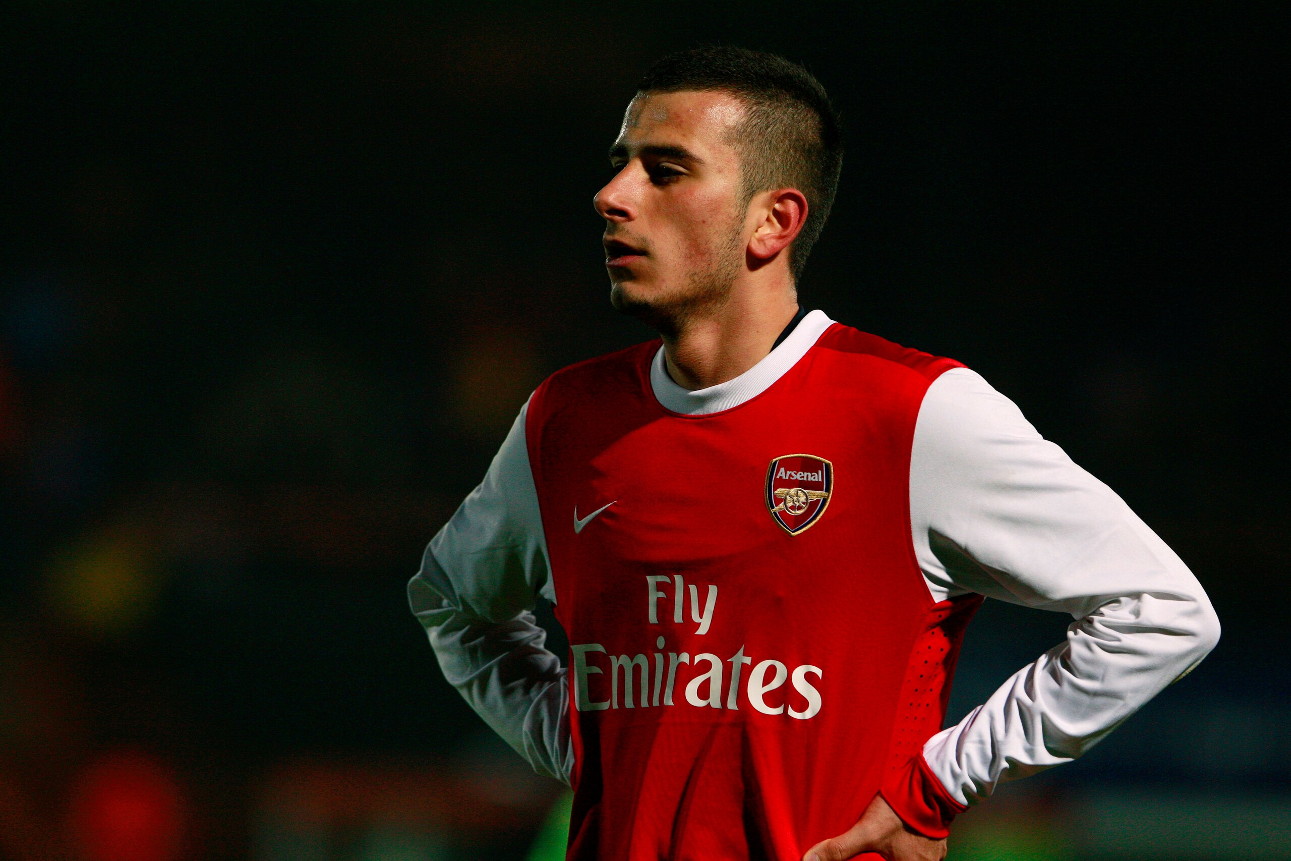 LONDON, ENGLAND - MARCH 16:  Oguzhan Ozyakup of Arsenal looks on during the Barclays Premier Reserve League match between Arsenal and Liverpool at the Underhill Stadium on March 16, 2011 in London, England.  (Photo by Dan Istitene/Getty Images)