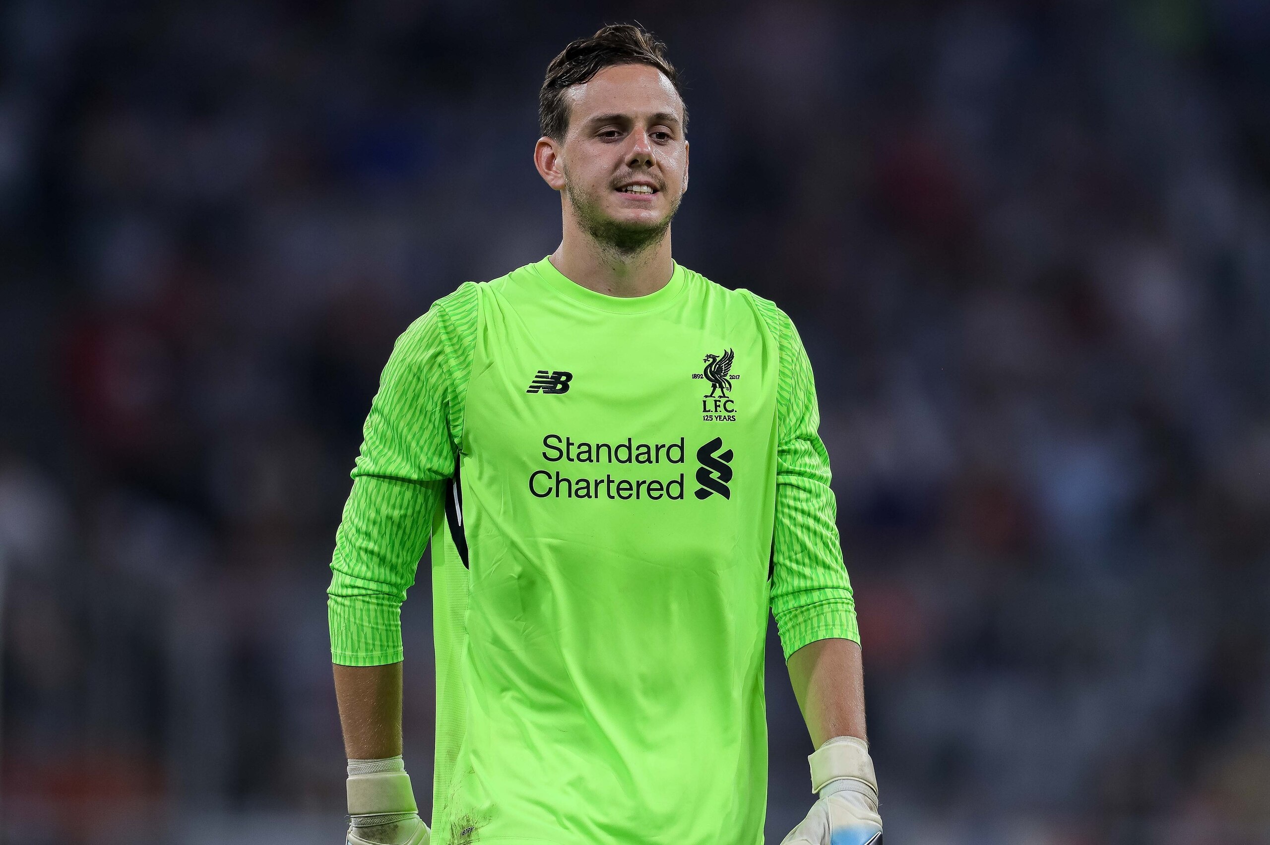MUNICH, GERMANY - AUGUST 02: Goalkeeper Danny Ward of Liverpool looks on during the Audi Cup 2017 match between Liverpool FC and Atletico Madrid at Allianz Arena on August 2, 2017 in Munich, Germany. (Photo by TF-Images/TF-Images via Getty Images)