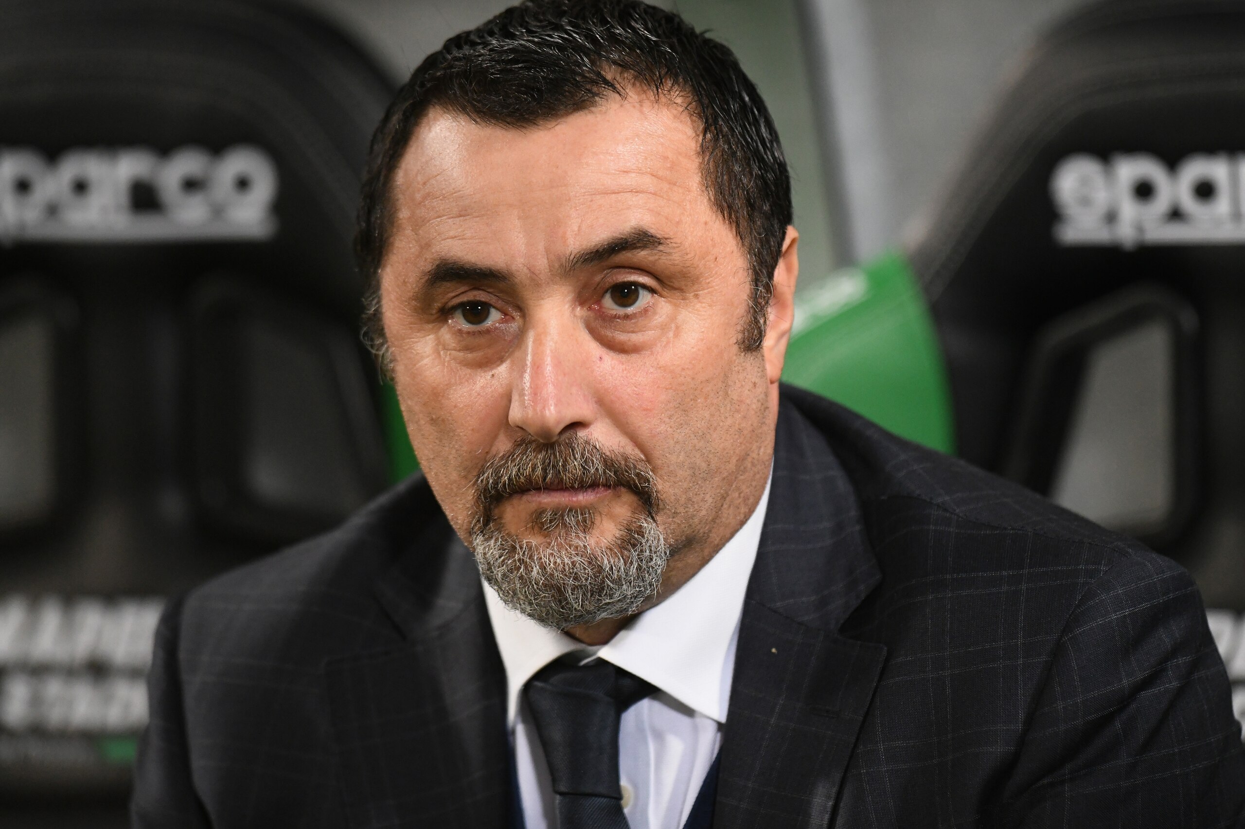 REGGIO NELL'EMILIA, ITALY - NOVEMBER 05:  Sport Director of AC Milan Massimiliano Mirabelli looks on before the Serie A match between US Sassuolo and AC Milan at Mapei Stadium - Citta' del Tricolore on November 5, 2017 in Reggio nell'Emilia, Italy.  (Phot
