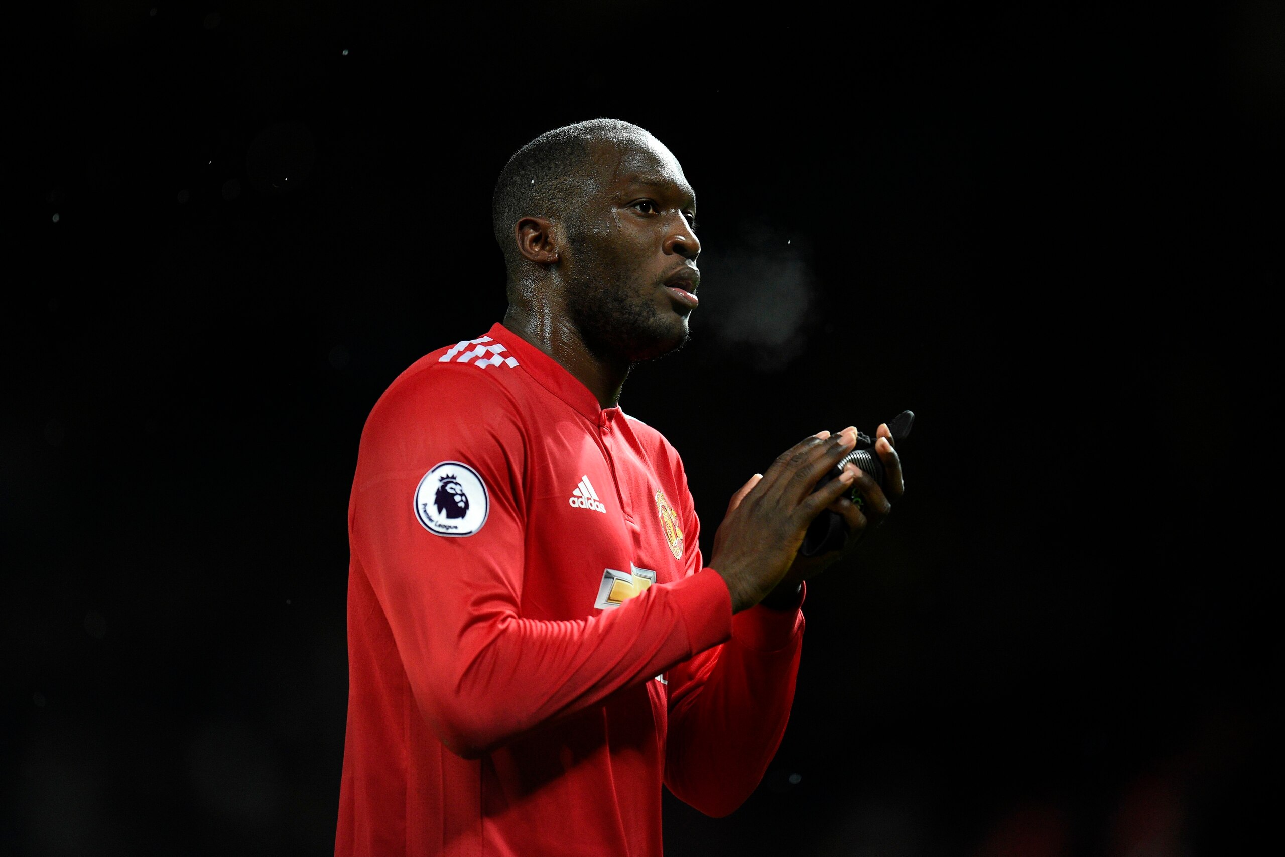 Manchester United's Belgian striker Romelu Lukaku reacts as he leaves the pitch at the end of the English Premier League football match between Manchester United and Brighton and Hove Albion at Old Trafford in Manchester, north west England, on November 2 Manchester United's Belgian striker Romelu Lukaku reacts as he leaves the pitch at the end of the English Premier League football match between Manchester United and Brighton and Hove Albion at Old Trafford in Manchester, north west England, on November 2