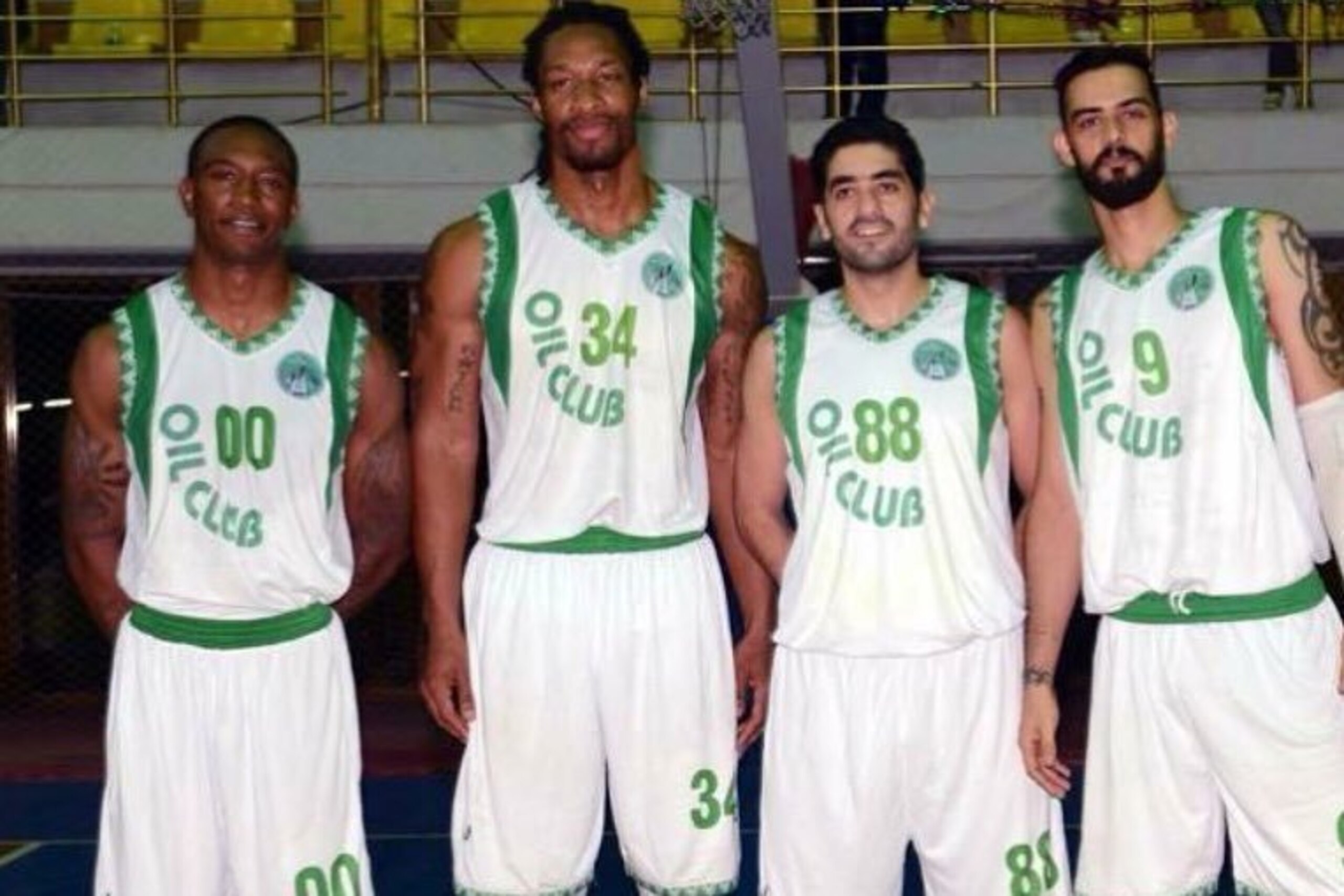 Demario Mayfield (left) with Albert Jackson and other teammates. Demario Mayfield (left) with Albert Jackson and other teammates.