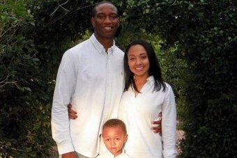 Demario Mayfield, Jasmine Mayfield and their son Demario, Jr.