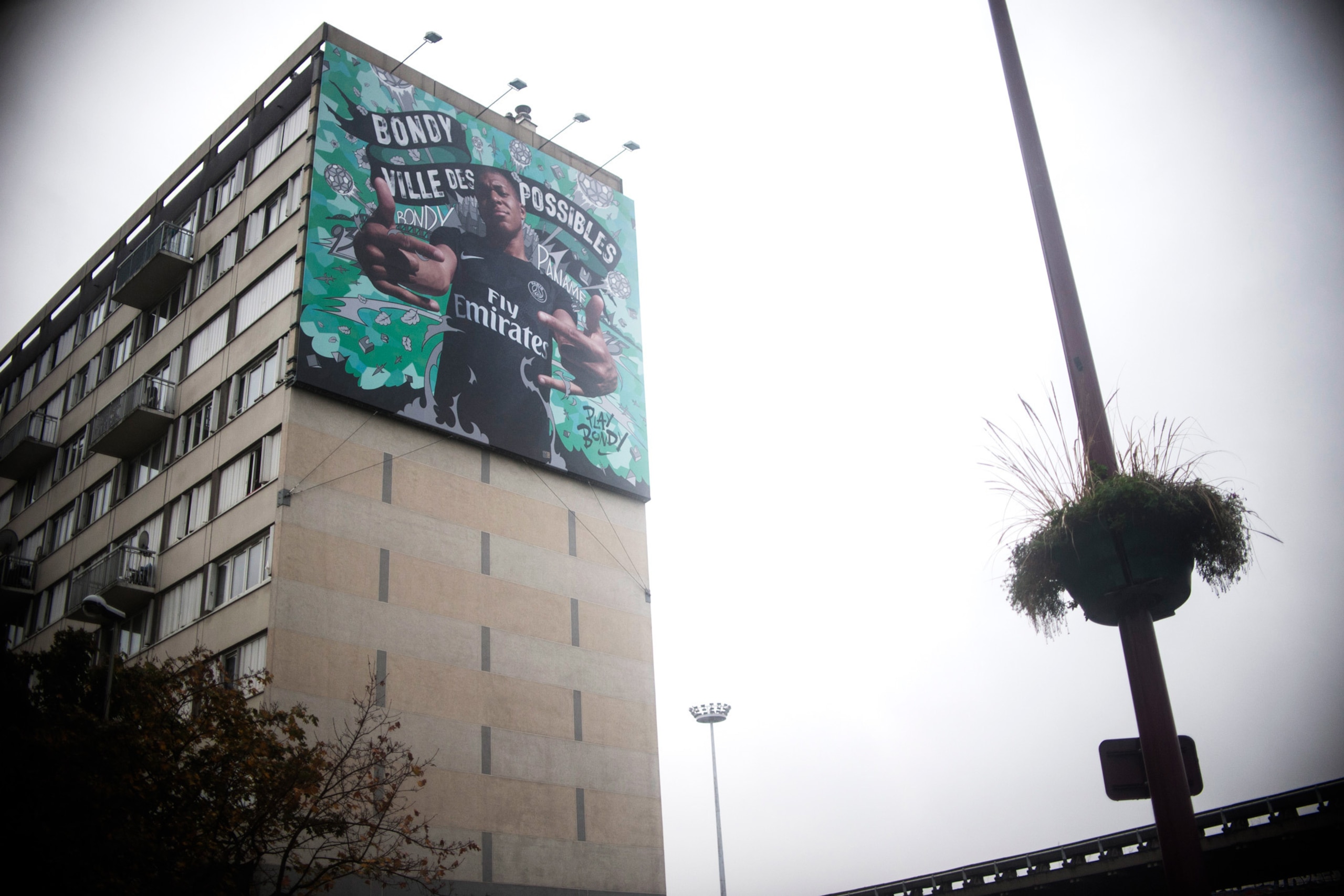 A mural in Bondy’s “Department 93,” previously reserved for the likes of Zidane.