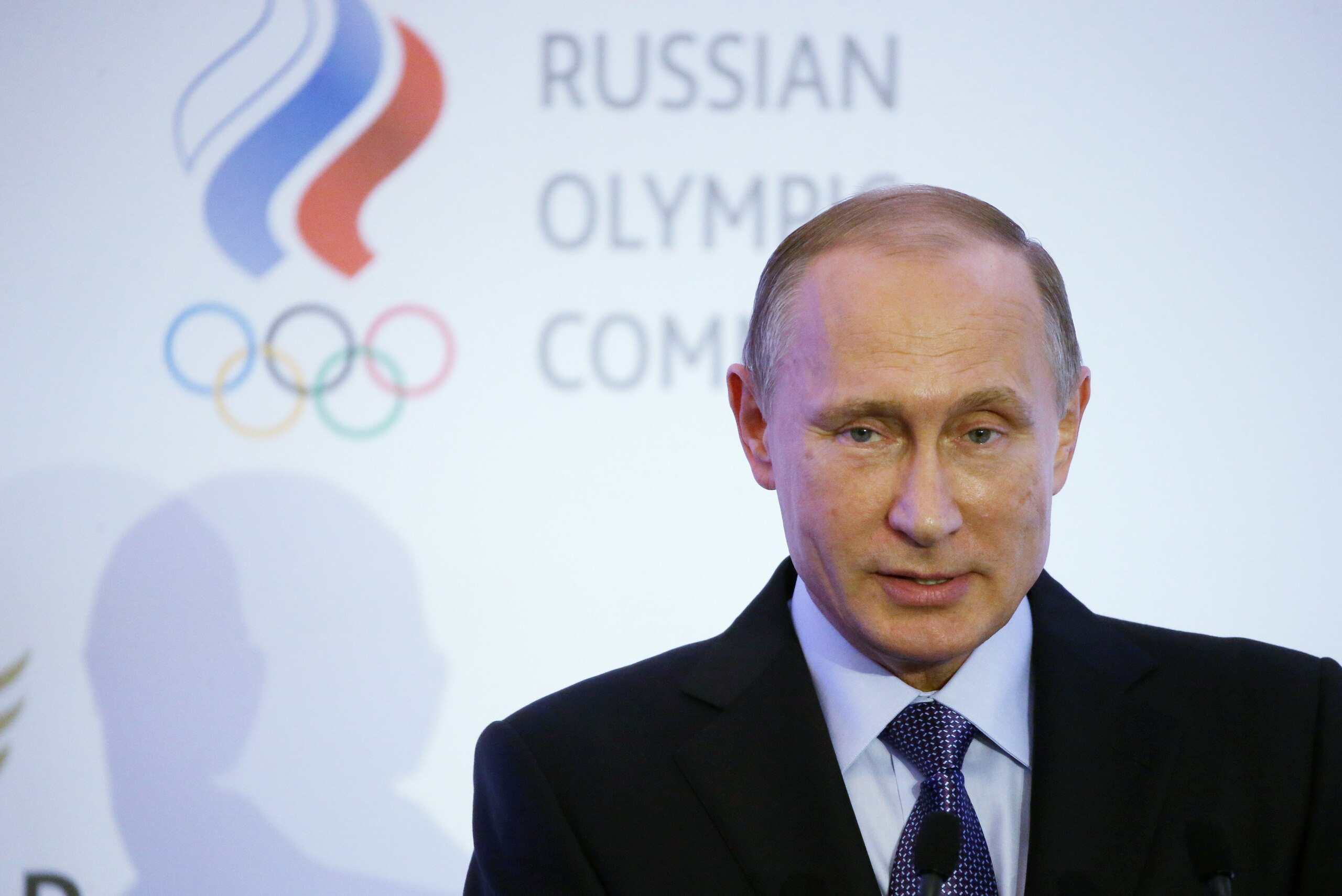 MOSCOW, RUSSIA - OCTOBER 21:  Russian President Vladimir Putin speaks during the 2015 World Olympians Forum October 21, 2015 in Moscow, Russia. (Photo by Sasha Mordovets/Getty Images)