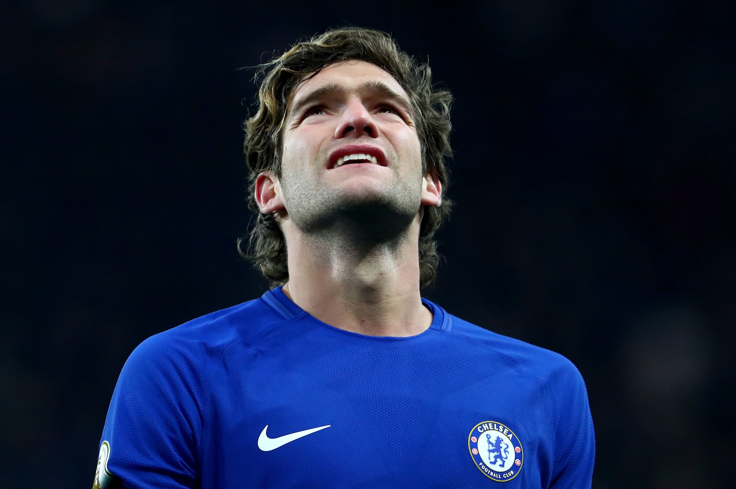 LONDON, ENGLAND - NOVEMBER 29: Marcos Alonso of Chelsea looks on during the Premier League match between Chelsea and Swansea City at Stamford Bridge on November 29, 2017 in London, England. (Photo by Clive Rose/Getty Images) LONDON, ENGLAND - NOVEMBER 29: Marcos Alonso of Chelsea looks on during the Premier League match between Chelsea and Swansea City at Stamford Bridge on November 29, 2017 in London, England. (Photo by Clive Rose/Getty Images)