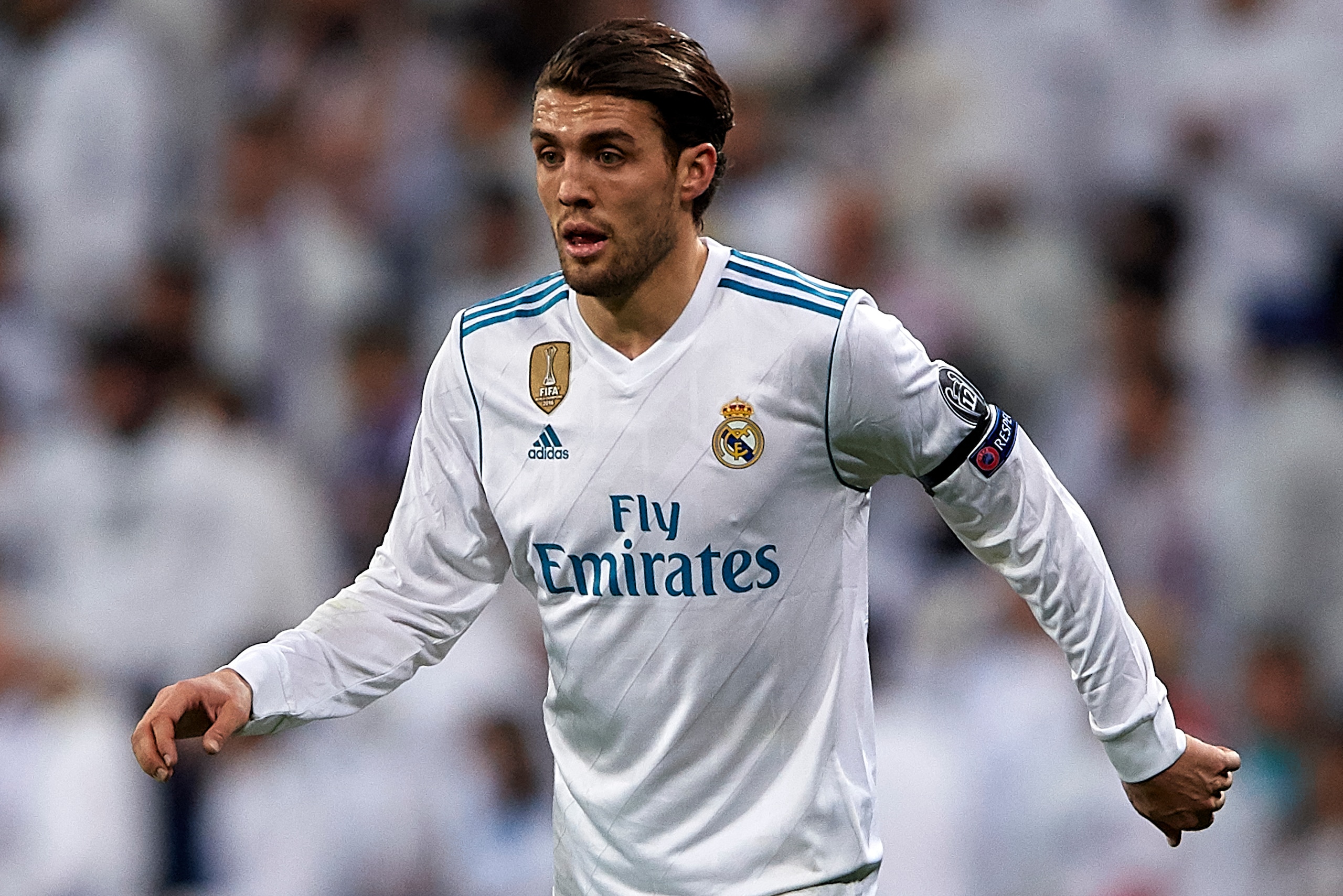 MADRID, SPAIN - DECEMBER 06: Mateo Kovacic of Real Madrid in action during the UEFA Champions League group H match between Real Madrid and Borussia Dortmund at Estadio Santiago Bernabeu on December 6, 2017 in Madrid, Spain. (Photo by Manuel Queimadelos MADRID, SPAIN - DECEMBER 06: Mateo Kovacic of Real Madrid in action during the UEFA Champions League group H match between Real Madrid and Borussia Dortmund at Estadio Santiago Bernabeu on December 6, 2017 in Madrid, Spain. (Photo by Manuel Queimadelos