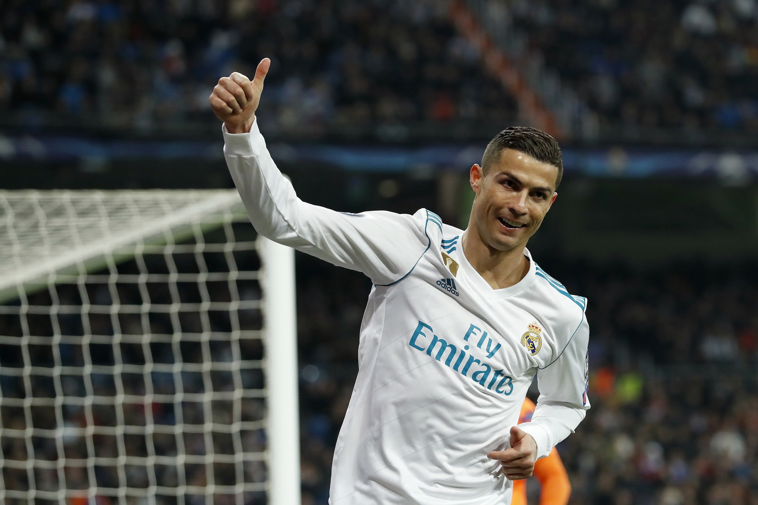 Cristiano Ronaldo of Real Madrid during the UEFA Champions League group H match between Real Madrid and Borussia Dortmund on December 06, 2017 at the Santiago Bernabeu stadium in Madrid, Spain.(Photo by VI Images via Getty Images) Cristiano Ronaldo of Real Madrid during the UEFA Champions League group H match between Real Madrid and Borussia Dortmund on December 06, 2017 at the Santiago Bernabeu stadium in Madrid, Spain.(Photo by VI Images via Getty Images)