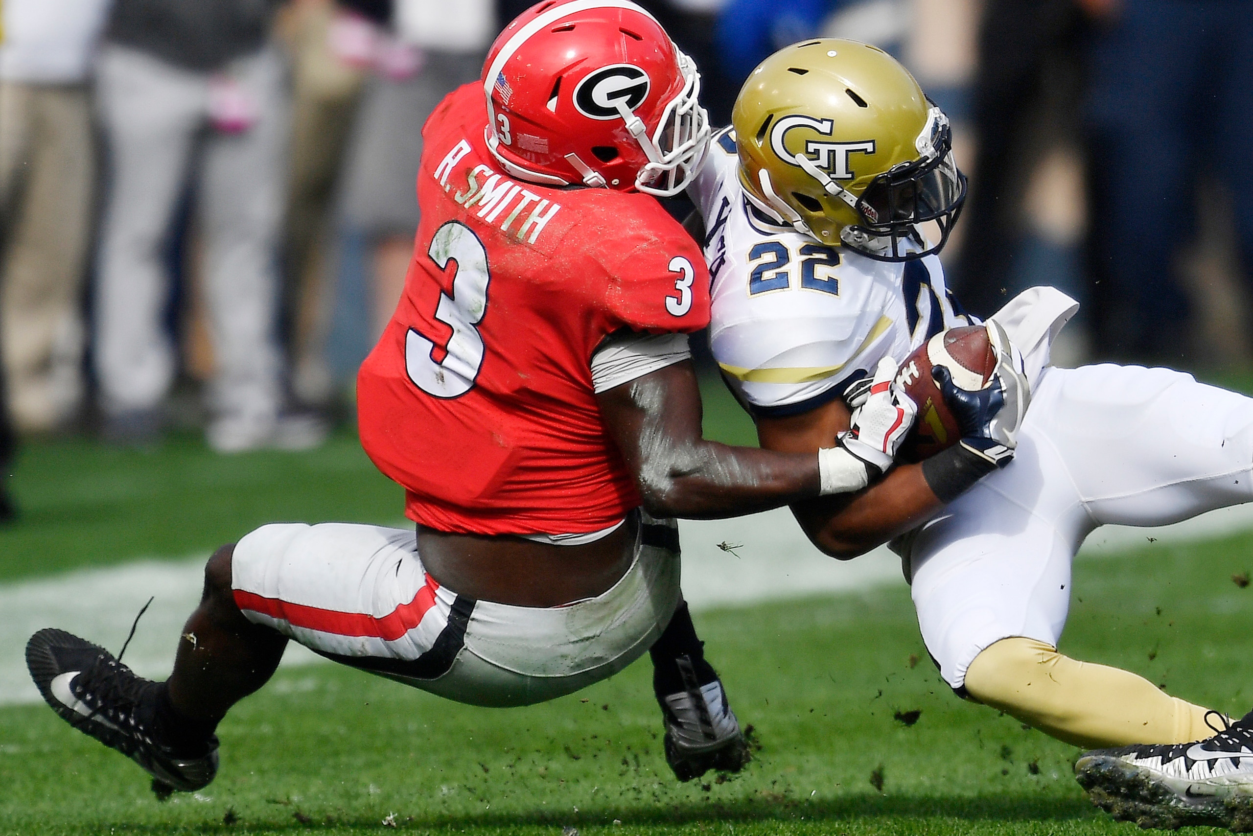 Georgia's Roquan Smith is a dynamic tackler.