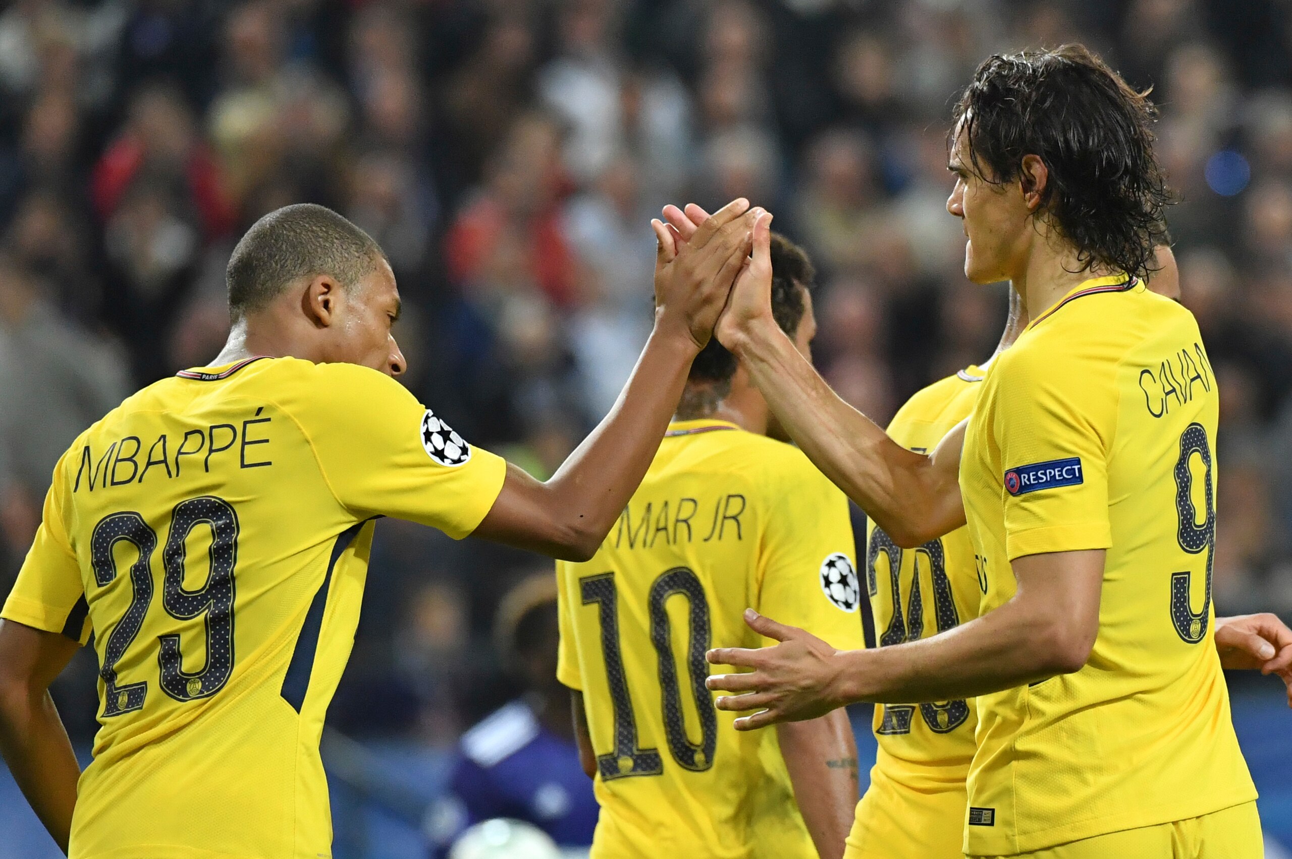 Mbappe has clicked perfectly with Edinson Cavani and Neymar