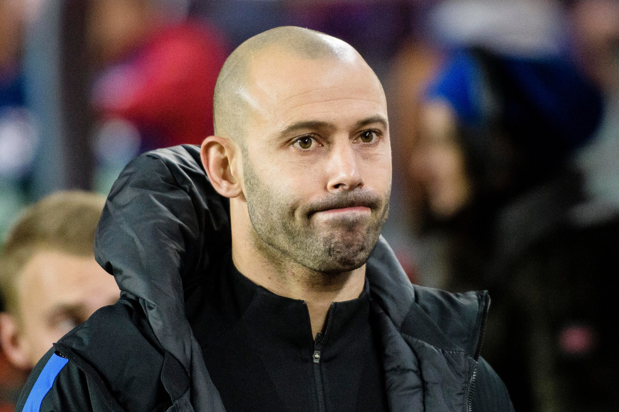 BARCELONA, SPAIN - DECEMBER 17: Javier Mascherano of FC Barcelona getting into the field during the La Liga 2017-18 match between FC Barcelona and Deportivo La Coruna at Camp Nou Stadium on 17 December 2017 in Barcelona, Spain. (Photo by Power Sport Image