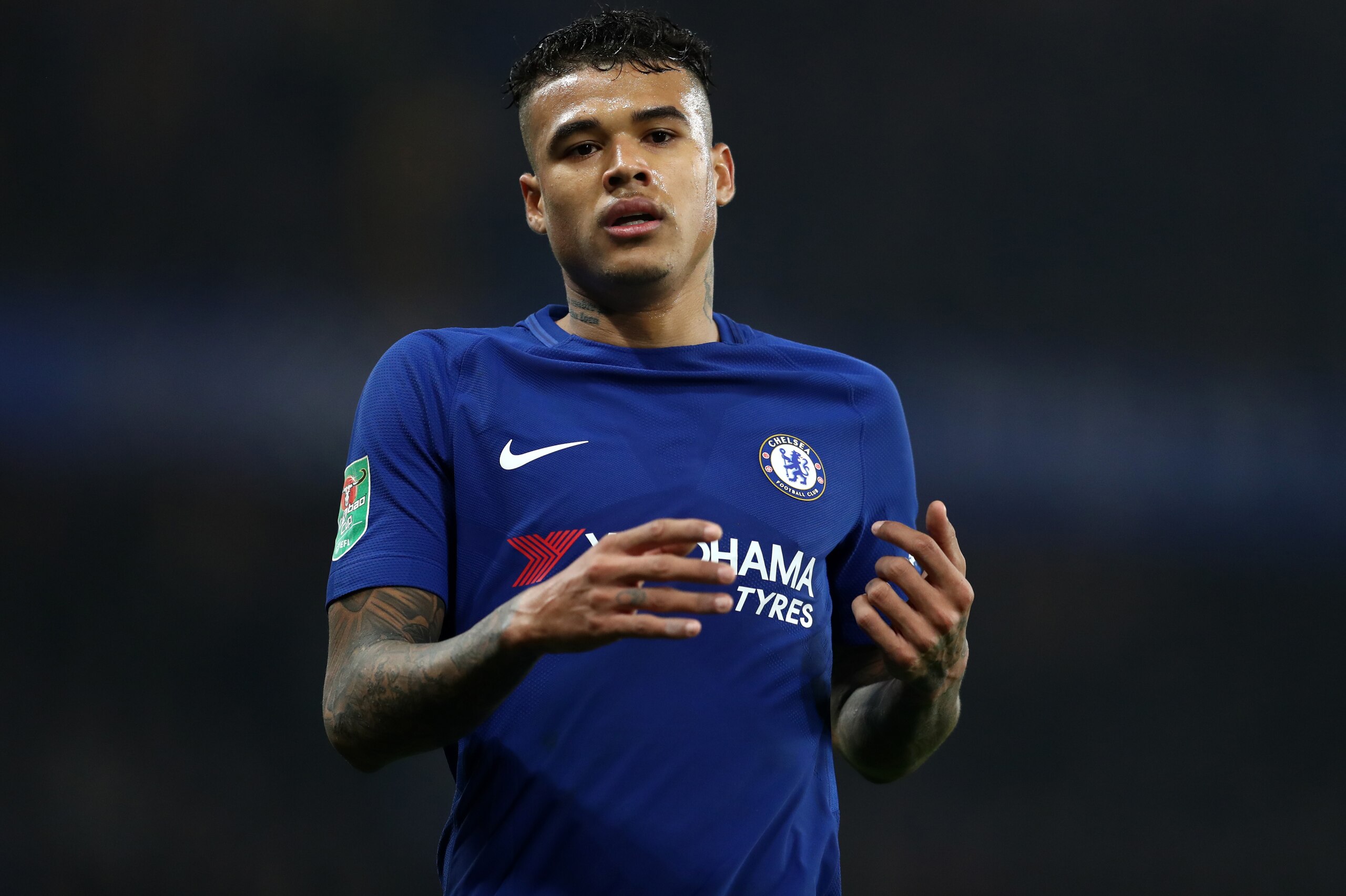LONDON, ENGLAND - DECEMBER 20: Kenedy of Chelsea during the Carabao Cup Quarter-Final match between Chelsea and AFC Bournemouth at Stamford Bridge on December 20, 2017 in London, England. (Photo by Catherine Ivill/Getty Images)