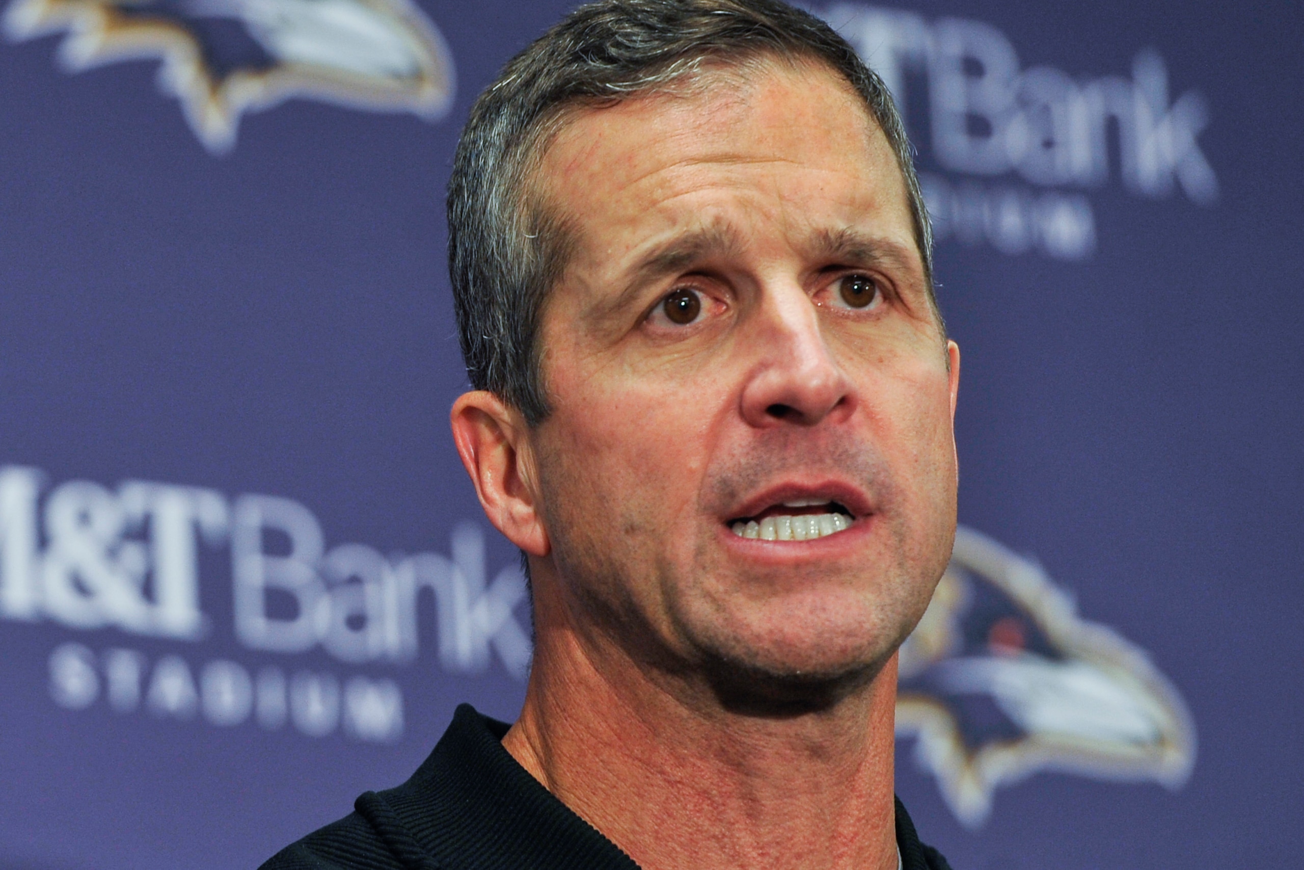 Baltimore Ravens head coach John Harbaugh