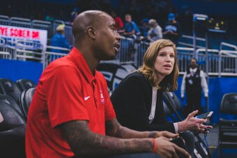 After working in the NBA offices for six years, Becky Bonner was hired in June to do everything from scouting players to arranging team dinners.