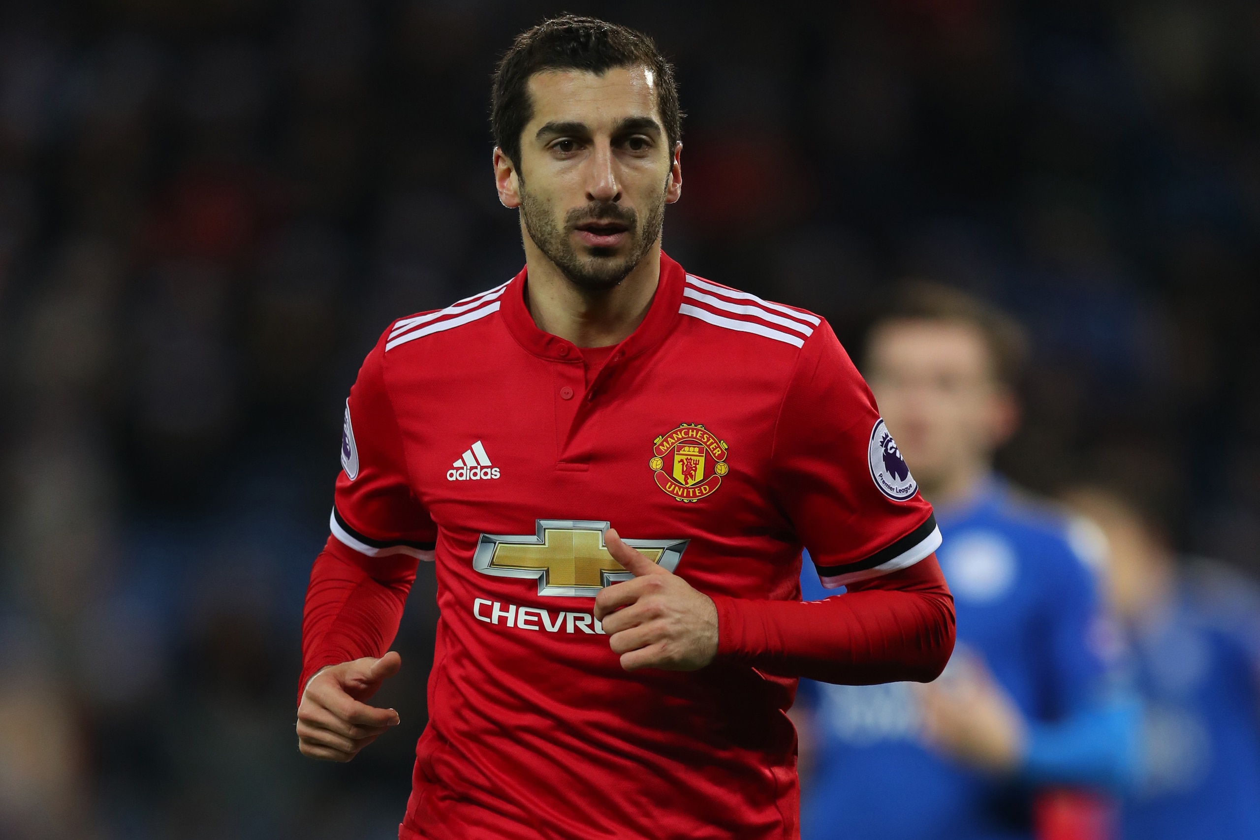 LEICESTER, ENGLAND - DECEMBER 23: Henrikh Mkhitaryan of Manchester United during the Premier League match between Leicester City and Manchester United at The King Power Stadium on December 23, 2017 in Leicester, England. (Photo by Catherine Ivill/Getty Im
