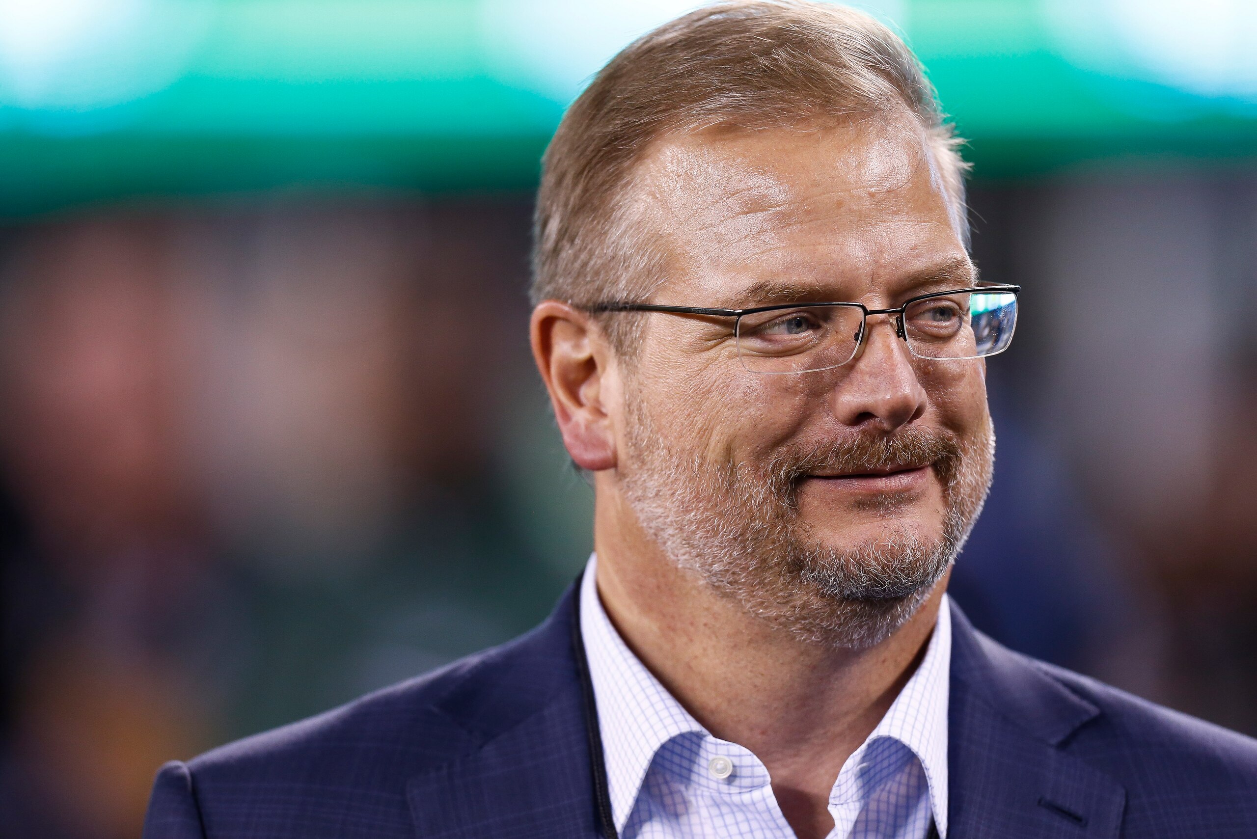 EAST RUTHERFORD, NJ - AUGUST 31: New York Jets general manager Mike Maccagnan stands on the sidelines during their preseason game against the Philadelphia Eagles at MetLife Stadium on August 31, 2017 in East Rutherford, New Jersey. (Photo by Jeff Zelevans EAST RUTHERFORD, NJ - AUGUST 31: New York Jets general manager Mike Maccagnan stands on the sidelines during their preseason game against the Philadelphia Eagles at MetLife Stadium on August 31, 2017 in East Rutherford, New Jersey. (Photo by Jeff Zelevans