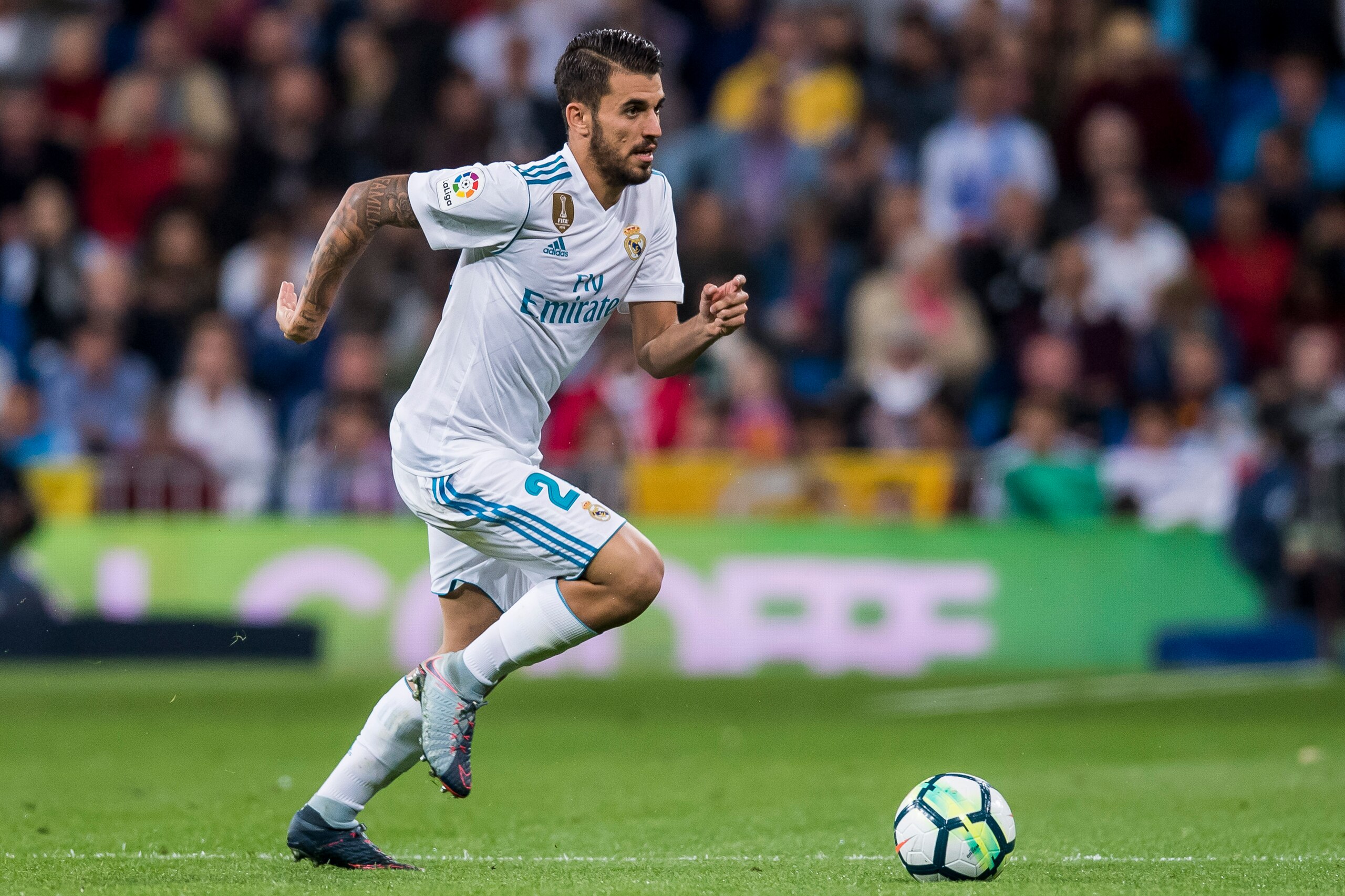 MADRID, SPAIN - OCTOBER 22: Daniel Ceballos Fernandez, D Ceballos, of Real Madrid in action during the La Liga 2017-18 match between Real Madrid and SD Eibar at Estadio Santiago Bernabeu on 22 October 2017 in Madrid, Spain. (Photo by Power Sport Images/Ge