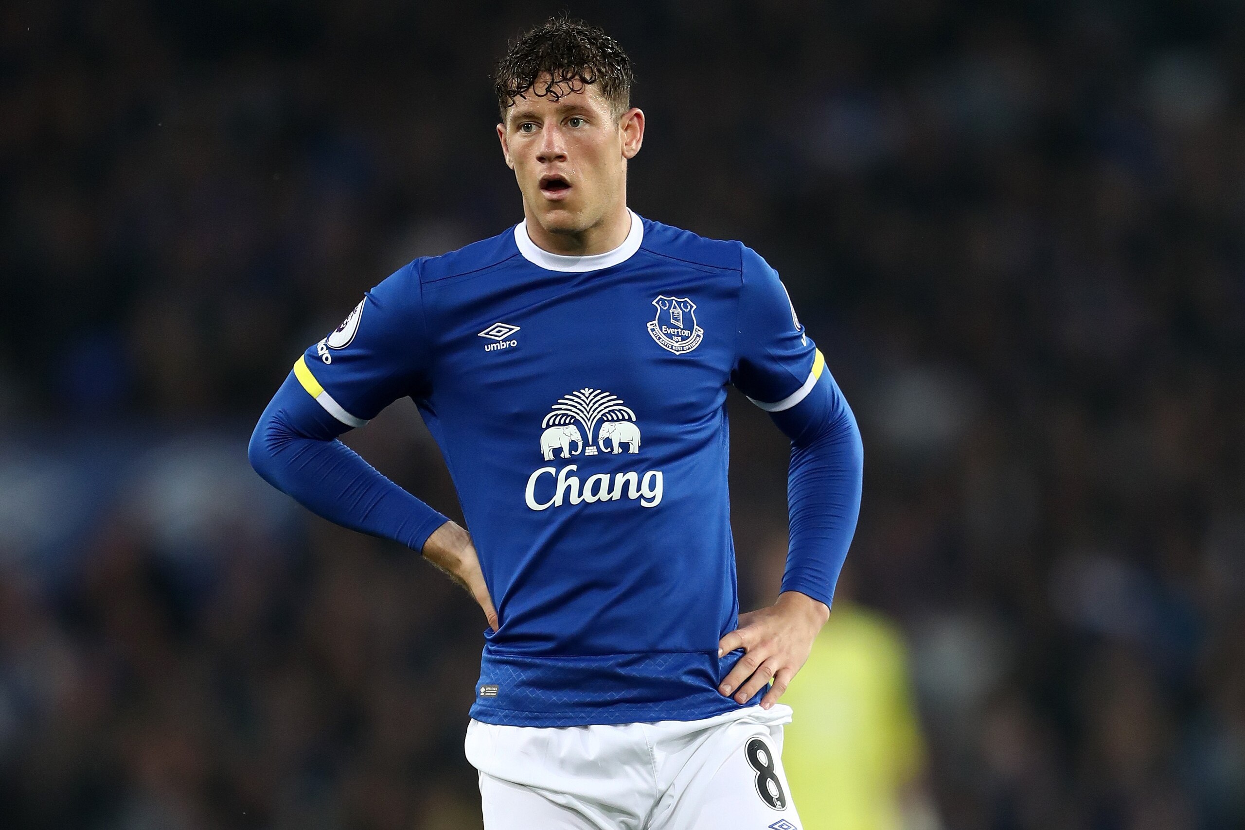 LIVERPOOL, ENGLAND - MAY 12: Ross Barkley of Everton during the Premier League match between Everton and Watford at Goodison Park on May 12, 2017 in Liverpool, England. (Photo by James Baylis - AMA/Getty Images)