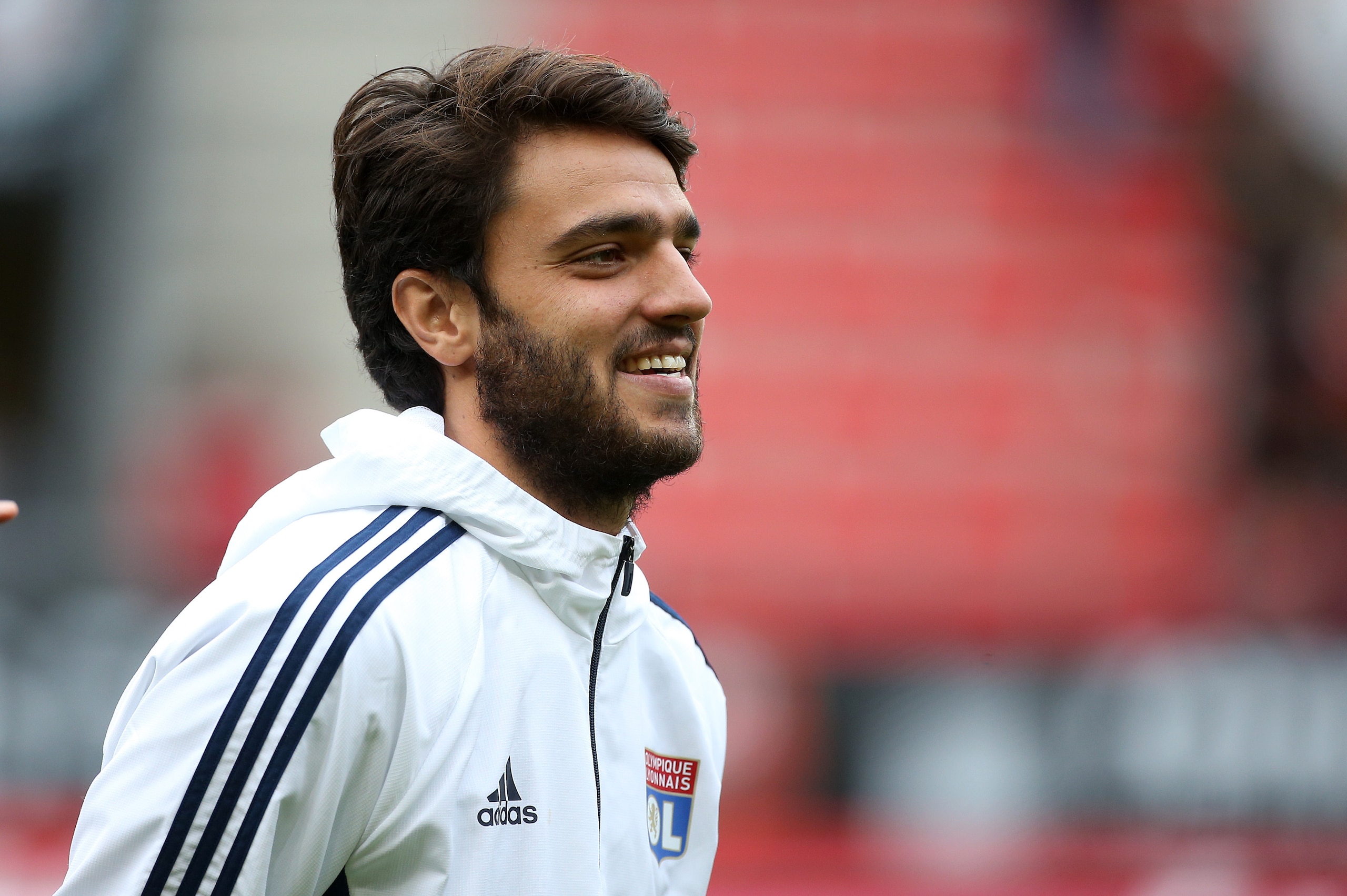 RENNES, FRANCE - AUGUST 11: Clement Grenier of Lyon warms up before the French Ligue 1 match between Stade Rennais and Olympique Lyonnais (OL, Lyon) at Roazhon Park on August 11, 2017 in Rennes, France. (Photo by Jean Catuffe/Getty Images)