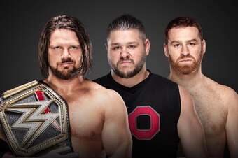 AJ Styles will defend the WWE Championship against both Kevin Owens and Sami Zayn at the Royal Rumble.