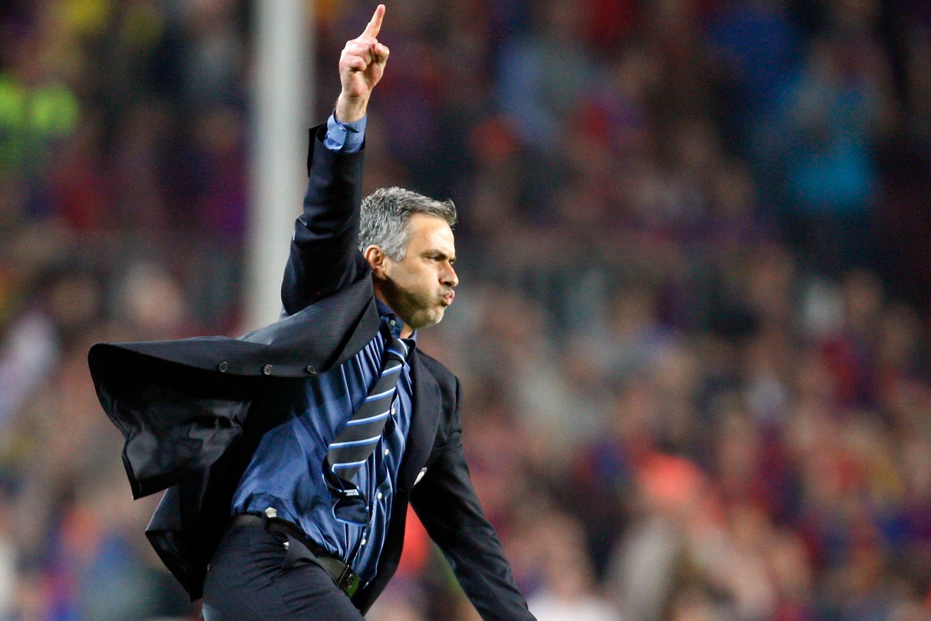 Mourinho has a history of animated celebrations.