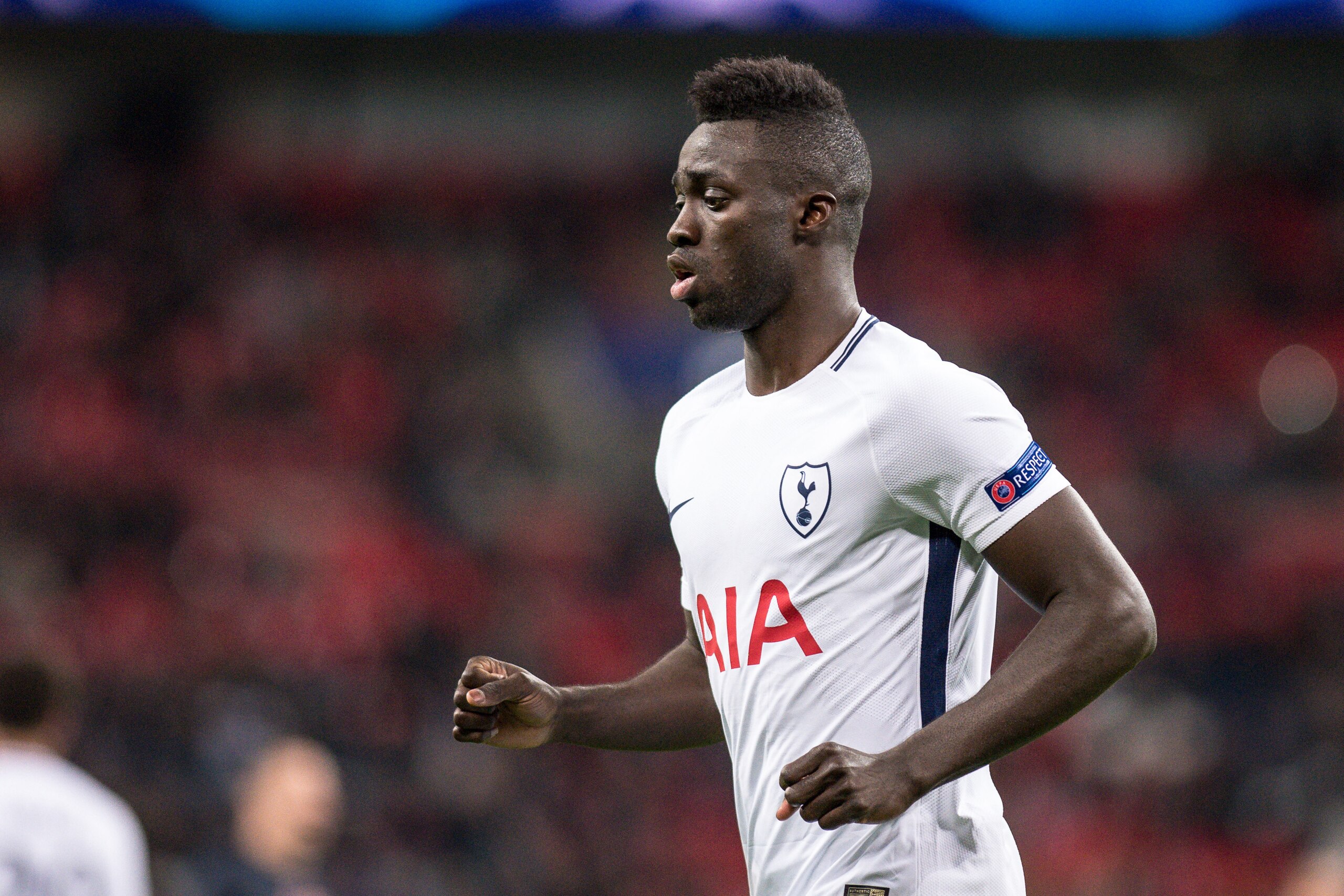 LONDON, ENGLAND - DECEMBER 06: Davinson Sánchez of Tottenham Hotspur during the UEFA Champions League group H match between Tottenham Hotspur and APOEL Nicosia at Wembley Stadium on December 6, 2017 in London, United Kingdom. (Photo by MB Media/Getty Imag