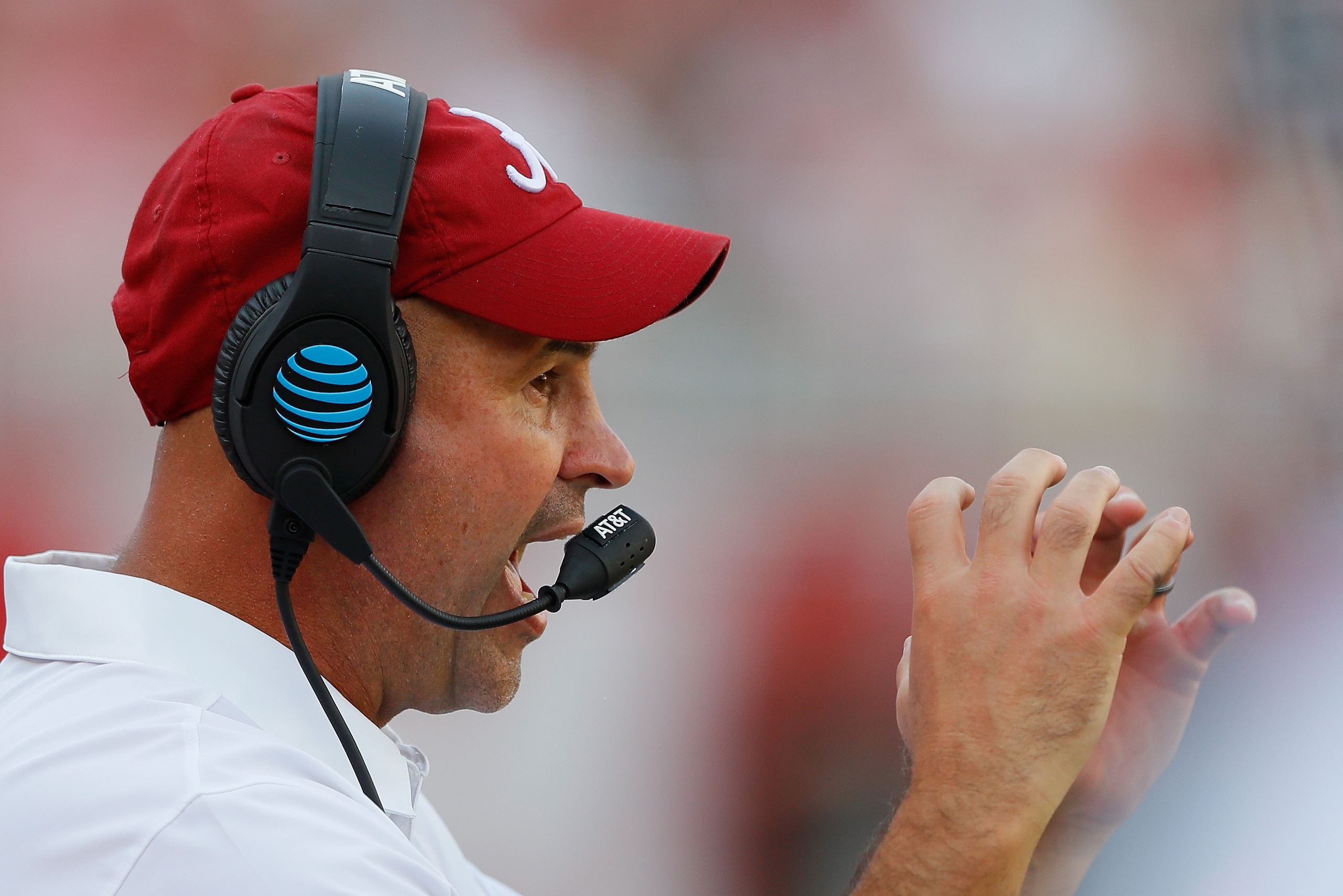 TUSCALOOSA, AL - SEPTEMBER 10:  Jeremy Pruitt, defensive coordinator of the Alabama Crimson Tide, looks on from the sidelines against the Western Kentucky Hilltoppers at Bryant-Denny Stadium on September 10, 2016 in Tuscaloosa, Alabama.  (Photo by Kevin C