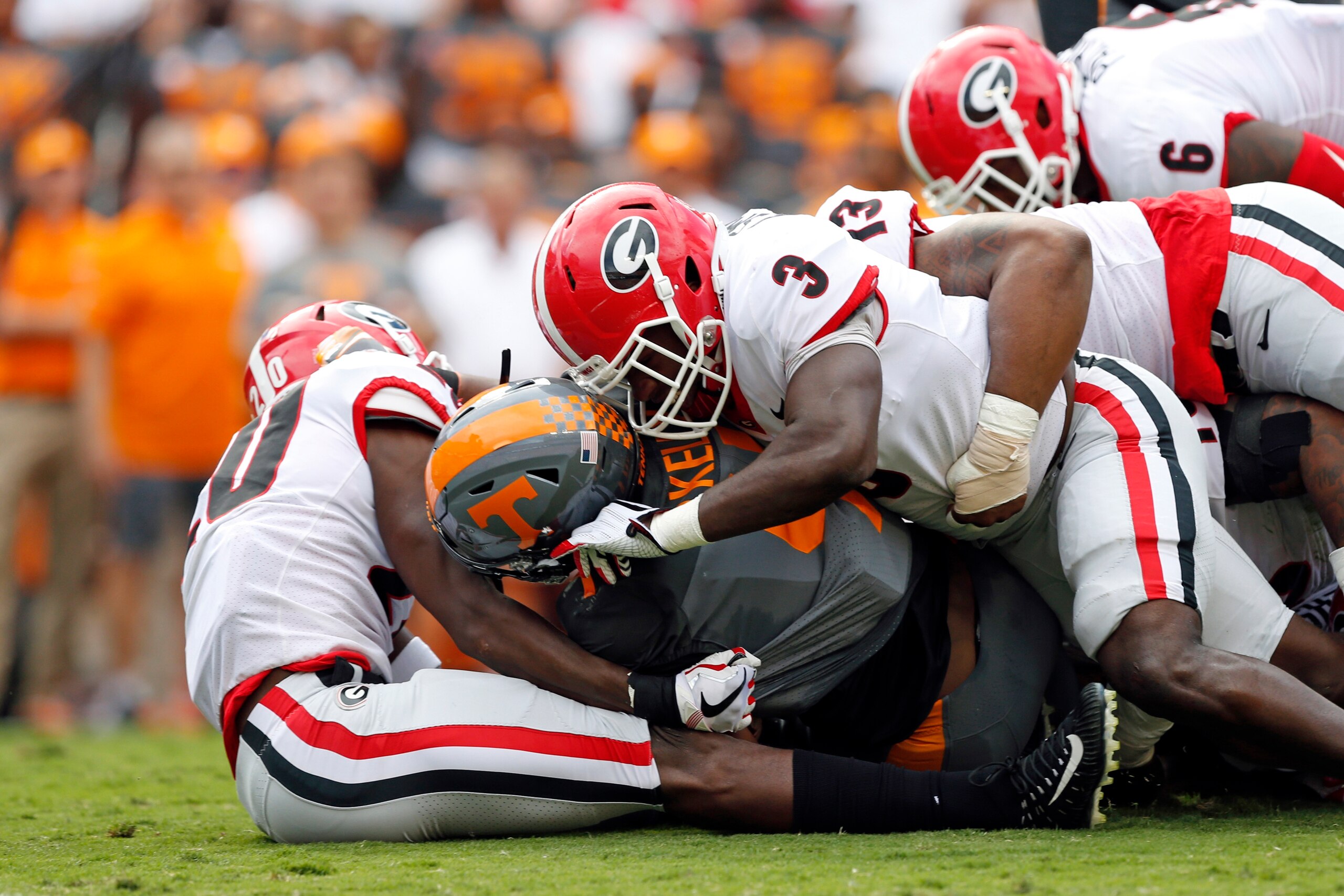 Roquan Smith is one of the hardest hitters in college football.