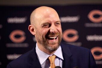 New Bears coach Matt Nagy's priority will be to get the most out of QB Mitchell Trubisky.