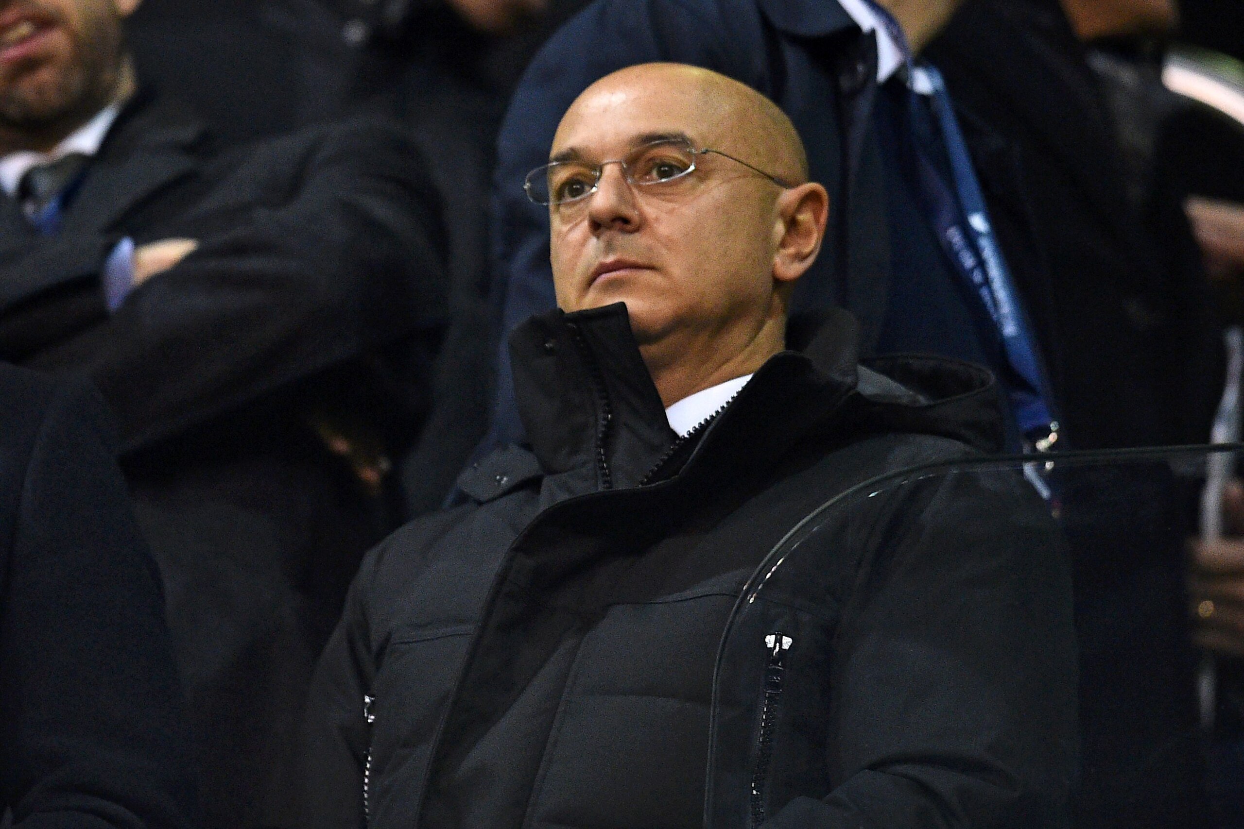 Tottenham Hotspur's English chairman Daniel Levy waits for kick off in the English Premier League football match between Tottenham Hotspur and Chelsea at White Hart Lane in London, on January 4, 2017. / AFP / IKIMAGES / IKIMAGES / RESTRICTED TO EDITORIAL 