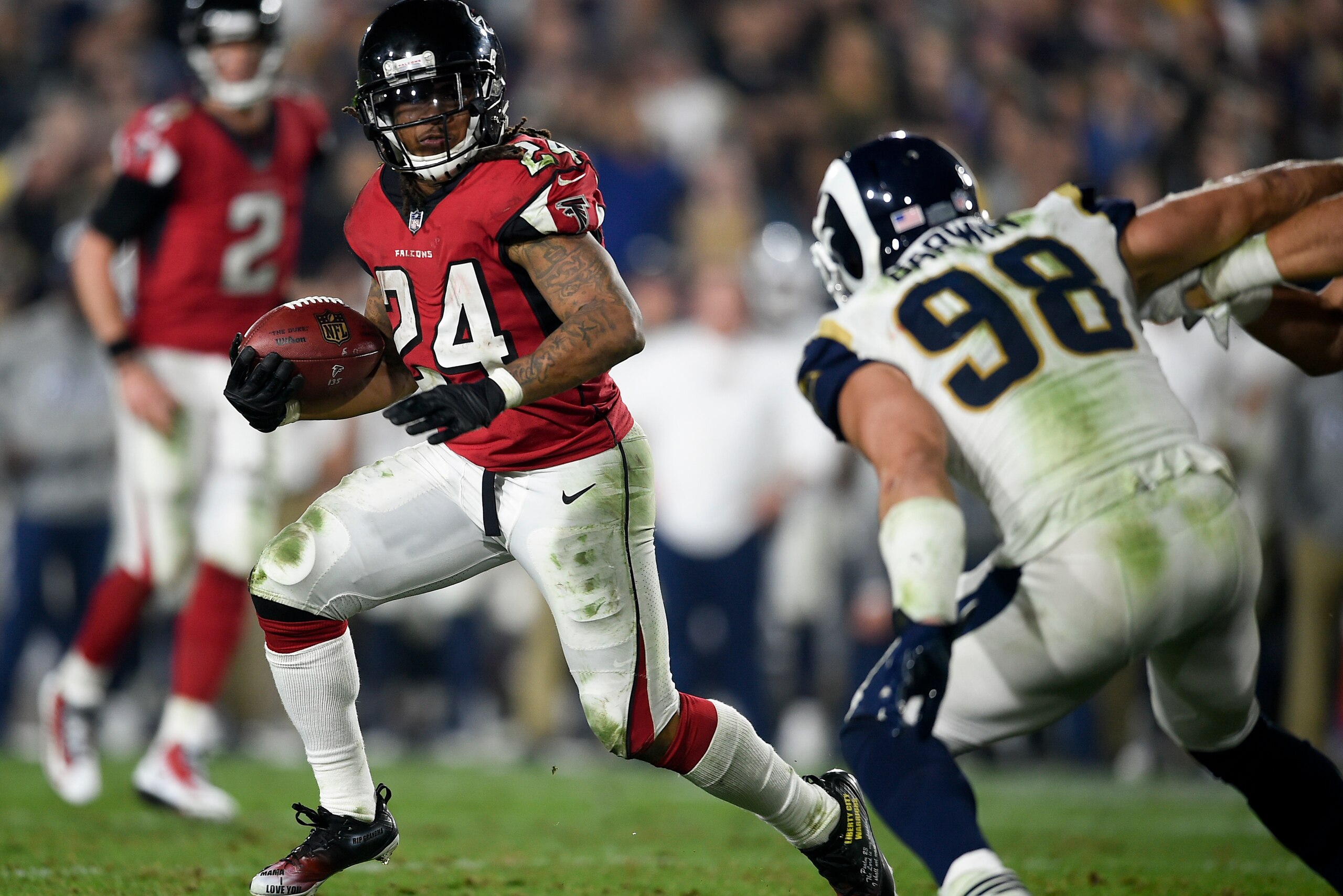 Versatile running back Devonta Freeman will be difficult to contain.