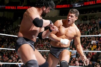 Cody Rhodes slugs it out with former tag team partner Damien Sandow.