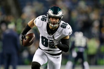 Ertz finished 2017 with eight touchdown catches, a career high.