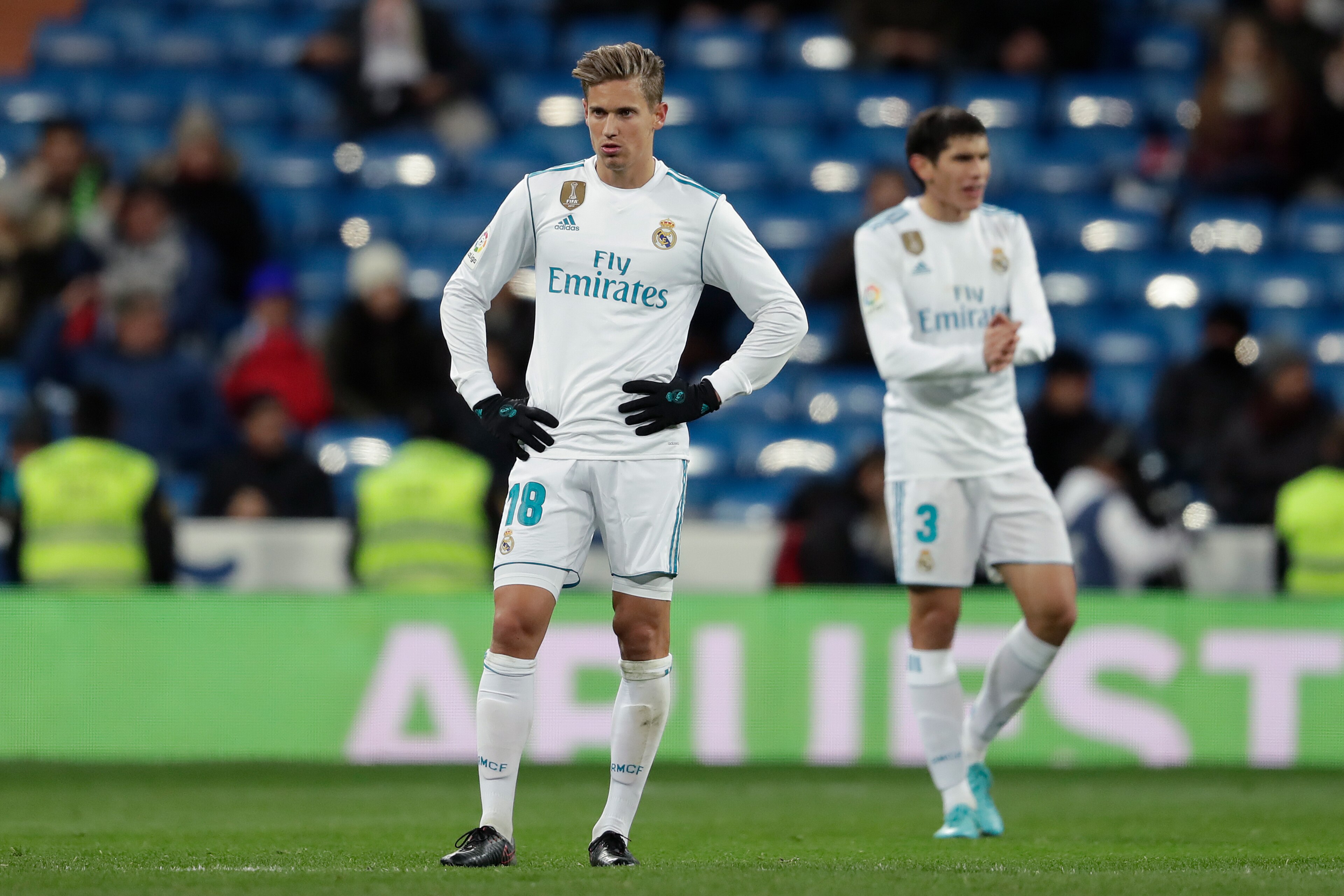 , SPAIN - JANUARY 10: Marcos Llorente of Real Madrid during the Spanish Copa del Rey match between Real Madrid v Numancia on January 10, 2018 (Photo by Laurens Lindhout/Soccrates/Getty Images) , SPAIN - JANUARY 10: Marcos Llorente of Real Madrid during the Spanish Copa del Rey match between Real Madrid v Numancia on January 10, 2018 (Photo by Laurens Lindhout/Soccrates/Getty Images)