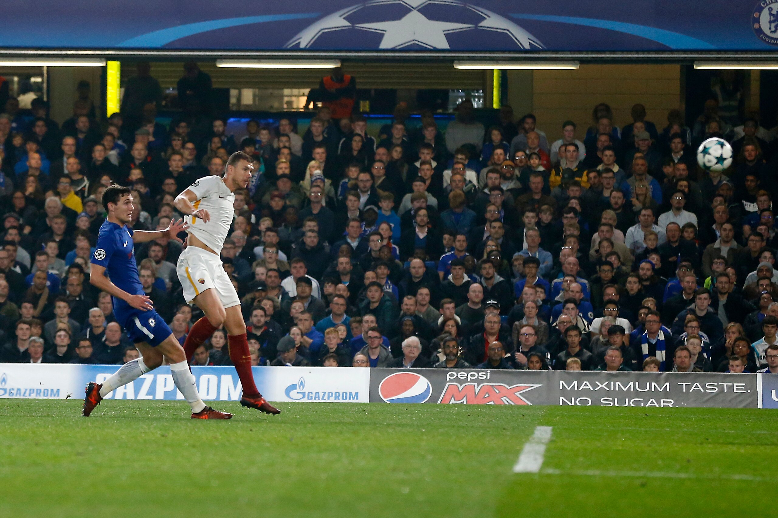 Dzeko was excellent in the Champions League against Chelsea.