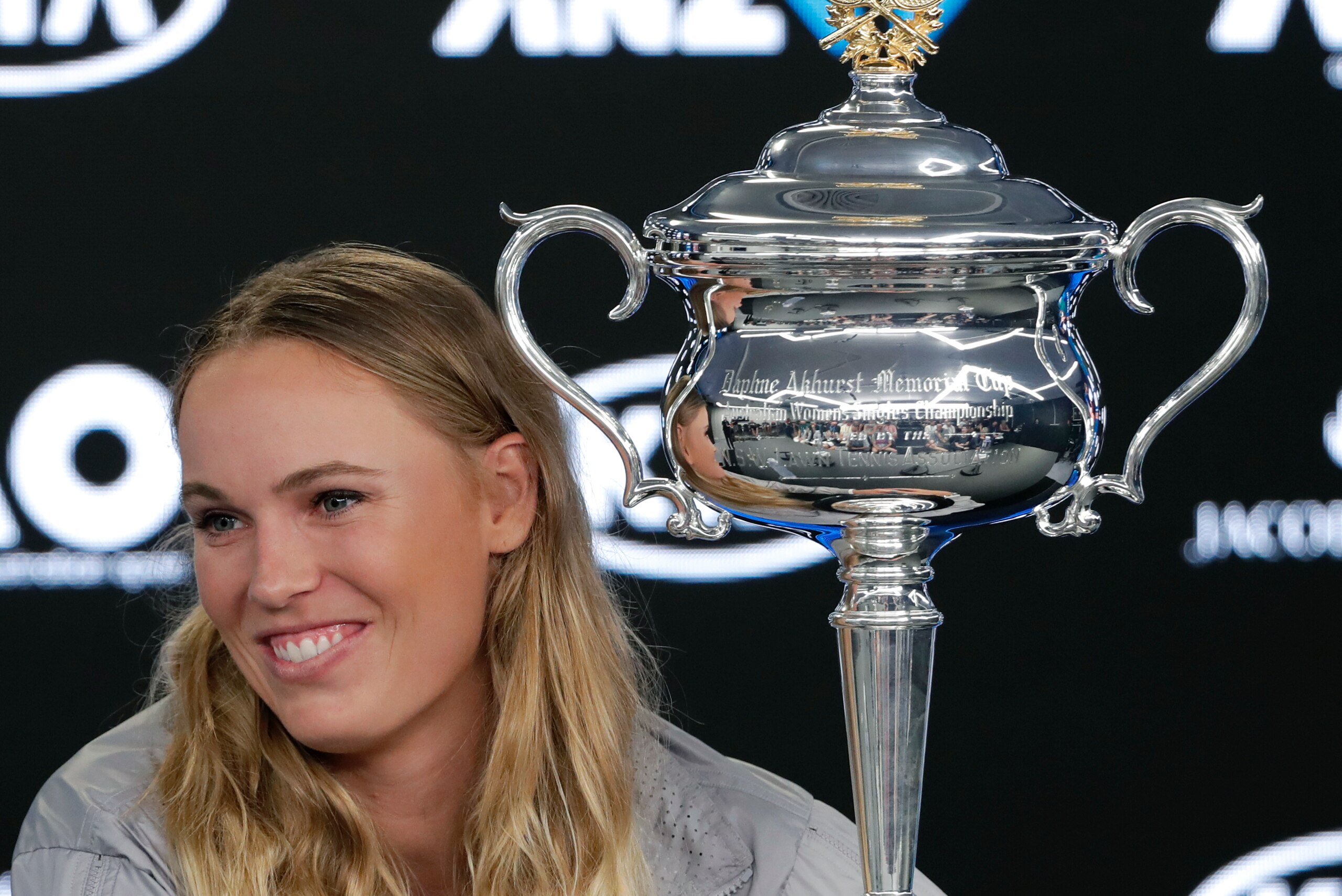 Caroline Wozniacki earned her first Grand Slam title at the Australian Open.