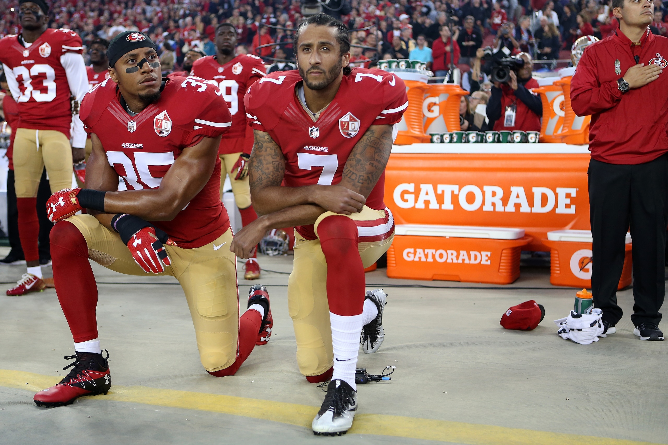 Of all the memorable images of recent years, Kaepernick's decision to kneel for the national anthem seems to have upset many NFL fans the most.