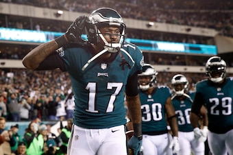 Wideout Alshon Jeffery presents a major challenge for the New England defense.