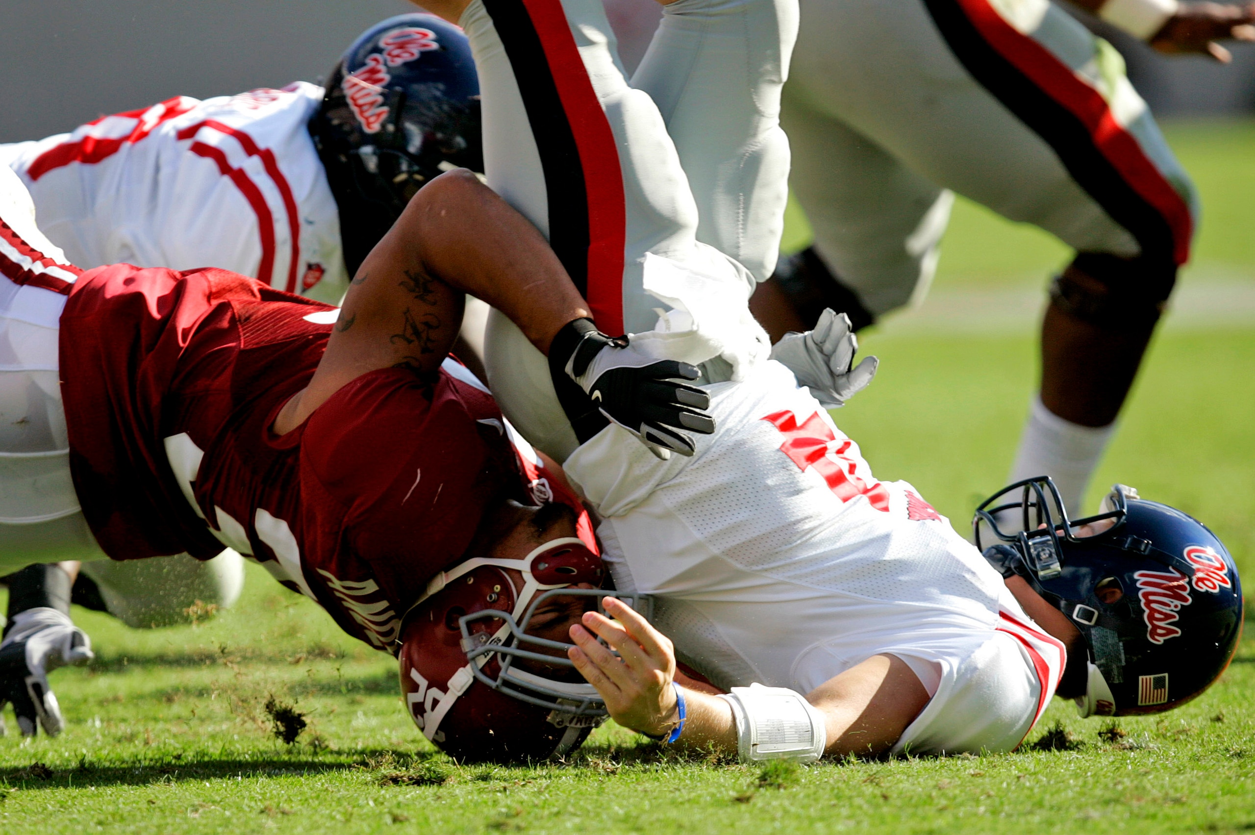 Sometimes, his football play resembled MMA. Sometimes, his football play resembled MMA.