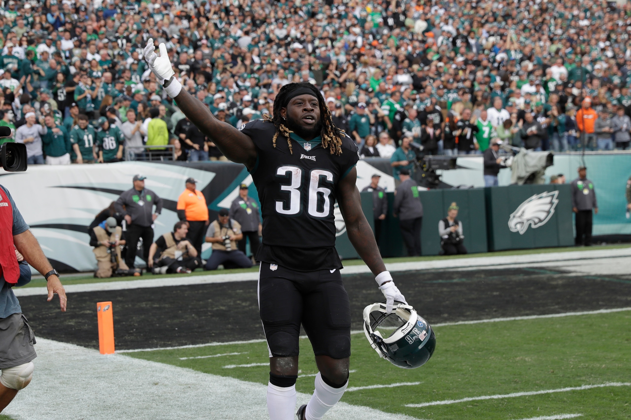 Ajayi has recorded 70 receiving yards over two playoff games.