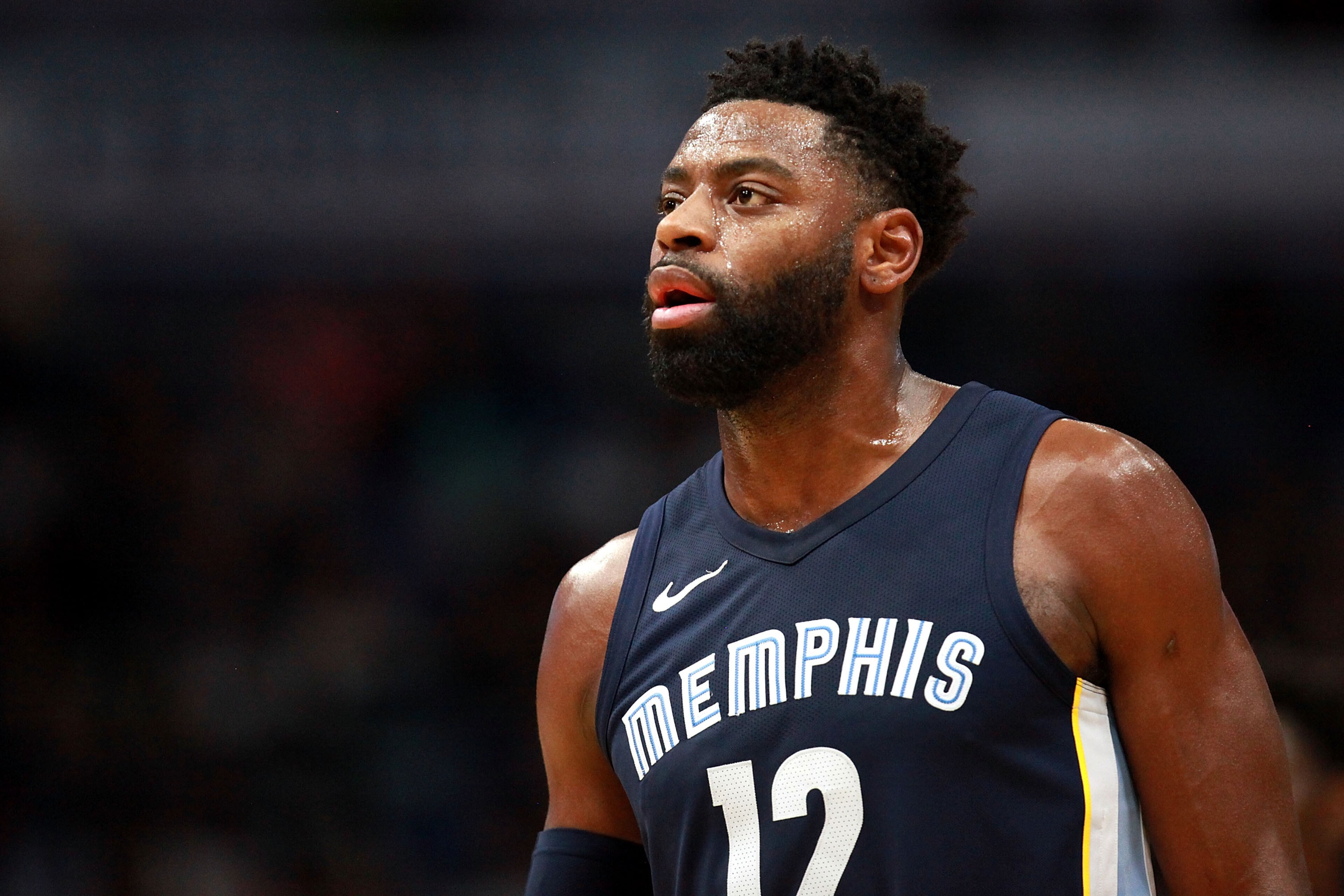 NEW ORLEANS, LA - JANUARY 20: Tyreke Evans #12 of the Memphis Grizzlies stands on the court during the first half of a NBA game against the New Orleans Pelicans at the Smoothie King Center on January 20, 2018 in New Orleans, Louisiana. NOTE TO USER: User NEW ORLEANS, LA - JANUARY 20: Tyreke Evans #12 of the Memphis Grizzlies stands on the court during the first half of a NBA game against the New Orleans Pelicans at the Smoothie King Center on January 20, 2018 in New Orleans, Louisiana. NOTE TO USER: User
