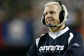 Dallas head coach Bill Parcells during the second half of the Cowboys 38-28 win over Atlanta Saturday, December 16, 2006, at the Georgia Dome in Atlanta, Georgia. (Photo by Kevin C.  Cox/Getty Images)