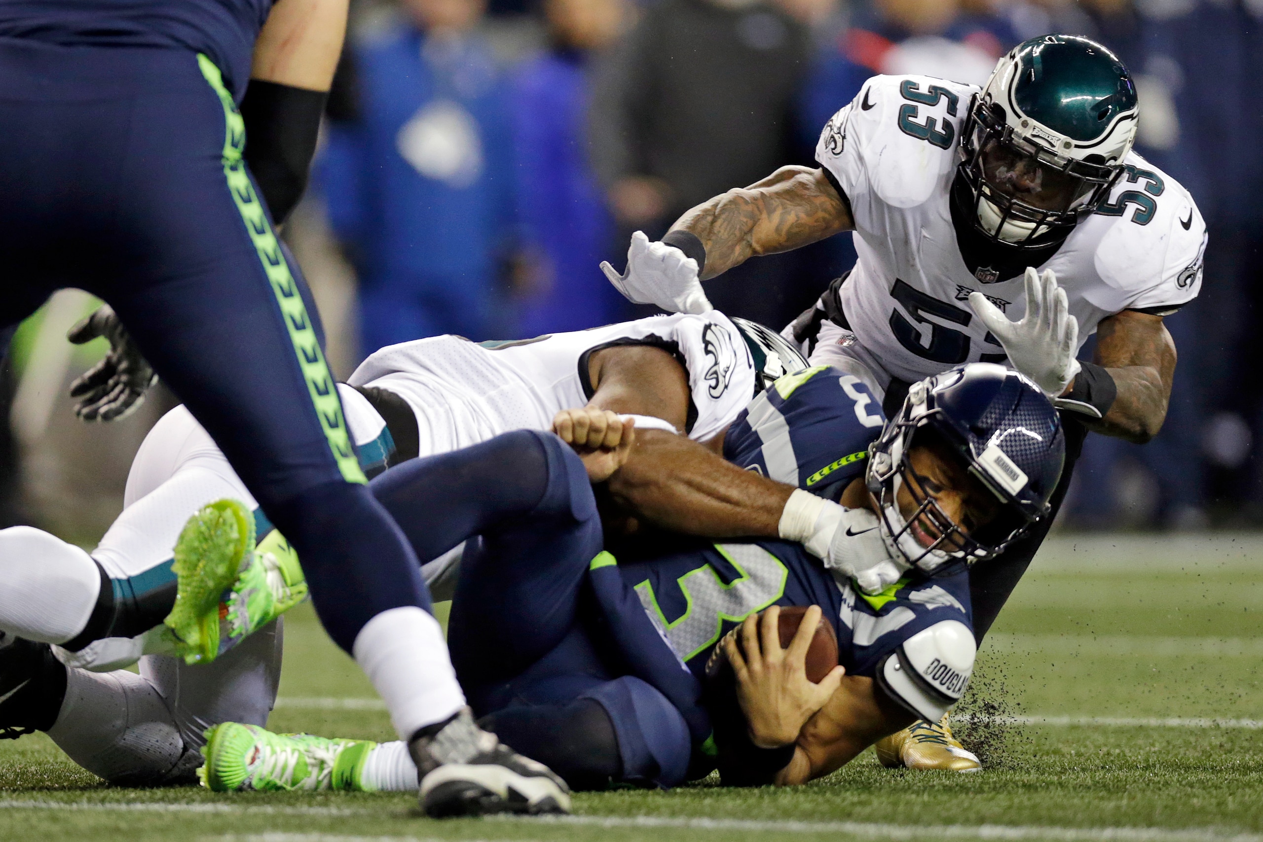 Wilson was sacked 43 times in 2017.