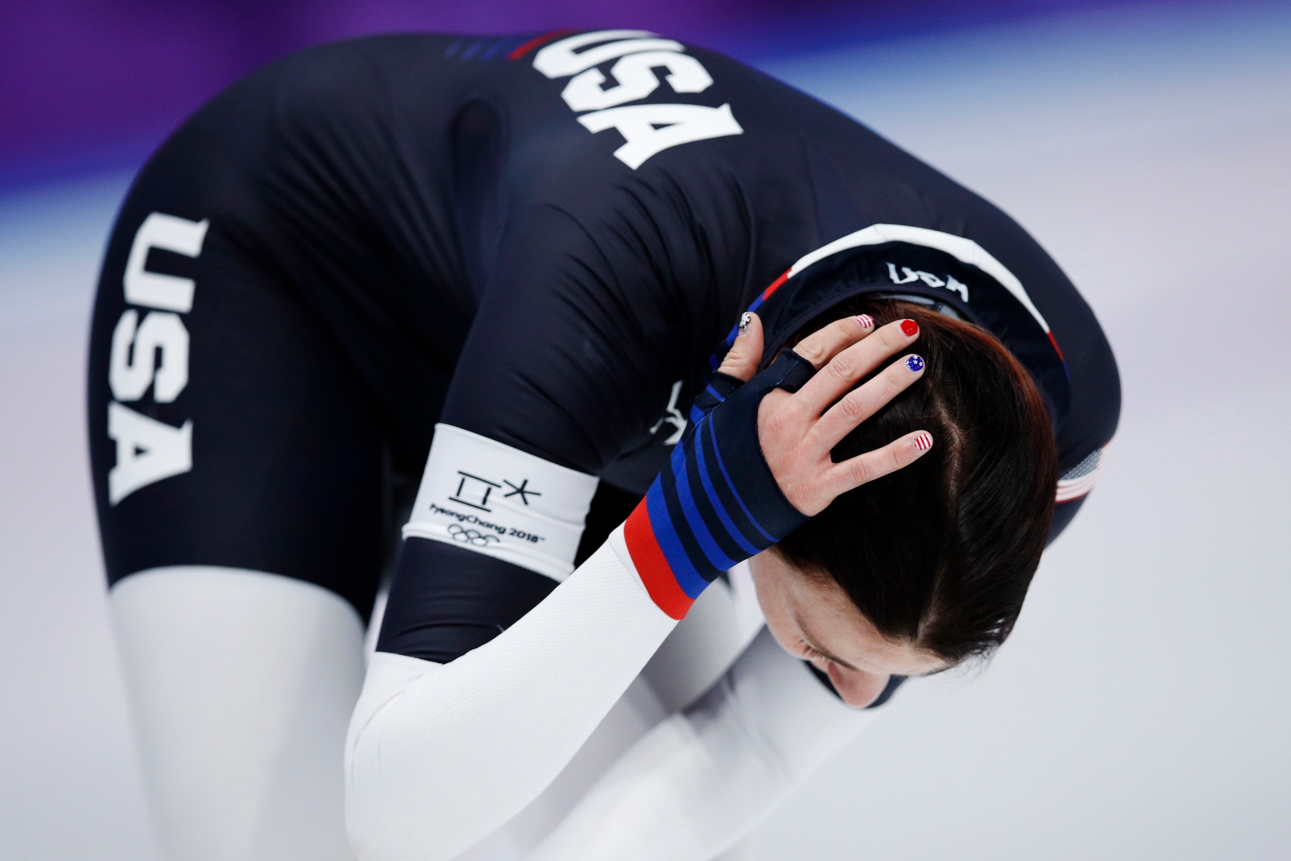 It was a disappointing start to the games for Heather Bergsma. It was a disappointing start to the games for Heather Bergsma.
