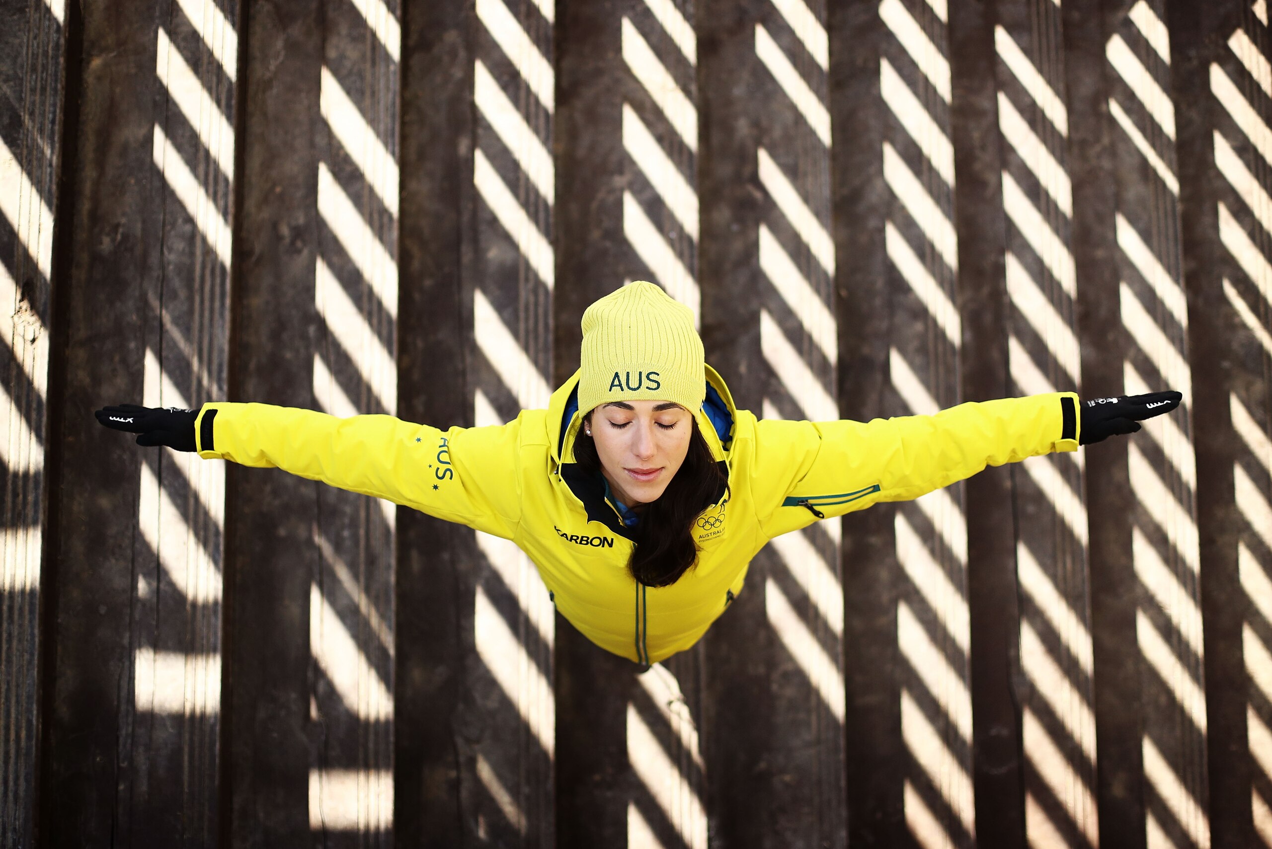 PYEONGCHANG-GUN, SOUTH KOREA - FEBRUARY 07:  Australian Aerial Skier Lydia Lassila poses during previews ahead of the PyeongChang 2018 Winter Olympic Games at Alpenisa Ski Resort on February 7, 2018 in Pyeongchang-gun, South Korea.  (Photo by Ryan Pierse/