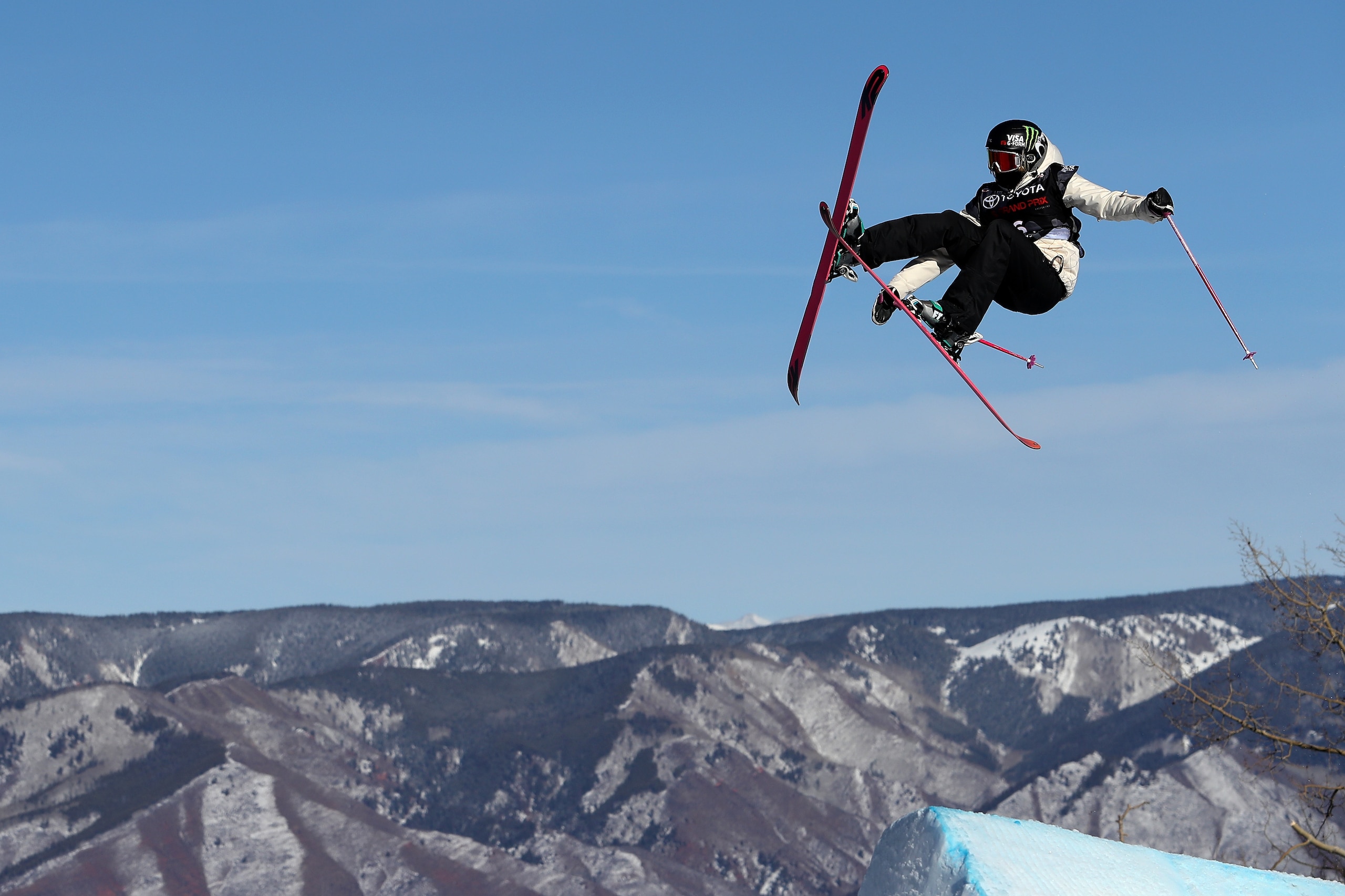 SNOWMASS, CO - JANUARY 14: Maggie Voisin #9 of competes in the Ladies' Ski Slopestyle final during the Toyota U.S. Grand Prix on January 14, 2018 in Snowmass, Colorado. (Photo by Matthew Stockman/Getty Images) SNOWMASS, CO - JANUARY 14: Maggie Voisin #9 of competes in the Ladies' Ski Slopestyle final during the Toyota U.S. Grand Prix on January 14, 2018 in Snowmass, Colorado. (Photo by Matthew Stockman/Getty Images)