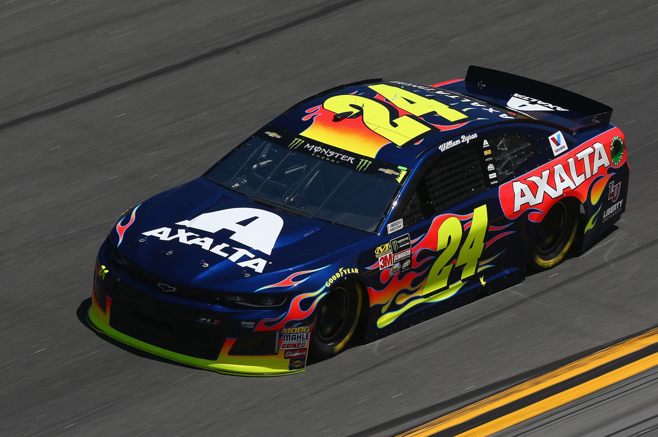 DAYTONA BEACH, FL - FEBRUARY 17: William Byron, driver of the #24 AXALTA Chevrolet, drives during practice for the Monster Energy NASCAR Cup Series Daytona 500 at Daytona International Speedway on February 17, 2018 in Daytona Beach, Florida. (Photo by S DAYTONA BEACH, FL - FEBRUARY 17: William Byron, driver of the #24 AXALTA Chevrolet, drives during practice for the Monster Energy NASCAR Cup Series Daytona 500 at Daytona International Speedway on February 17, 2018 in Daytona Beach, Florida. (Photo by S