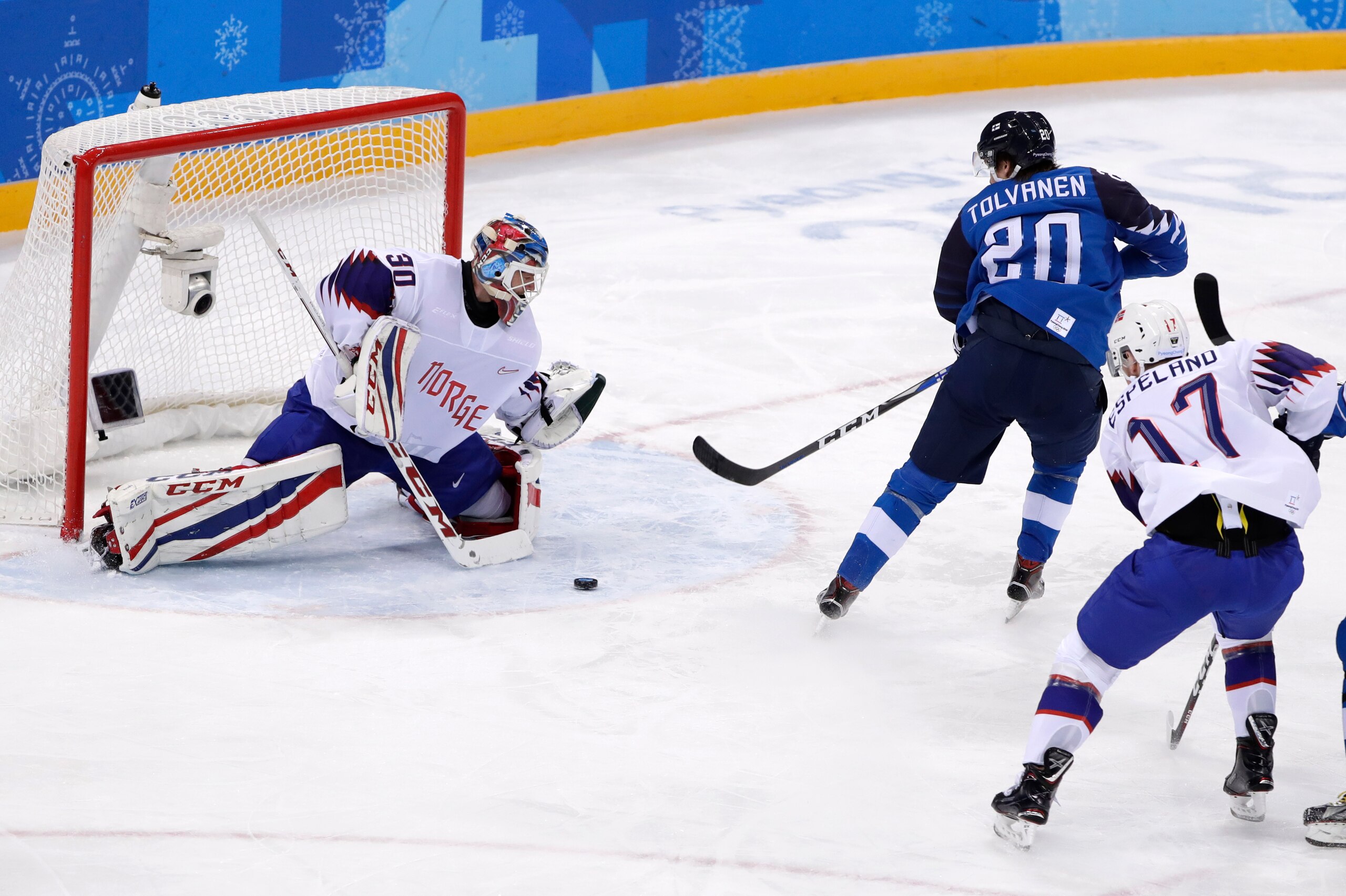 Eeli Tolvanen has been a top scorer for Finland in the Olympic tournament.